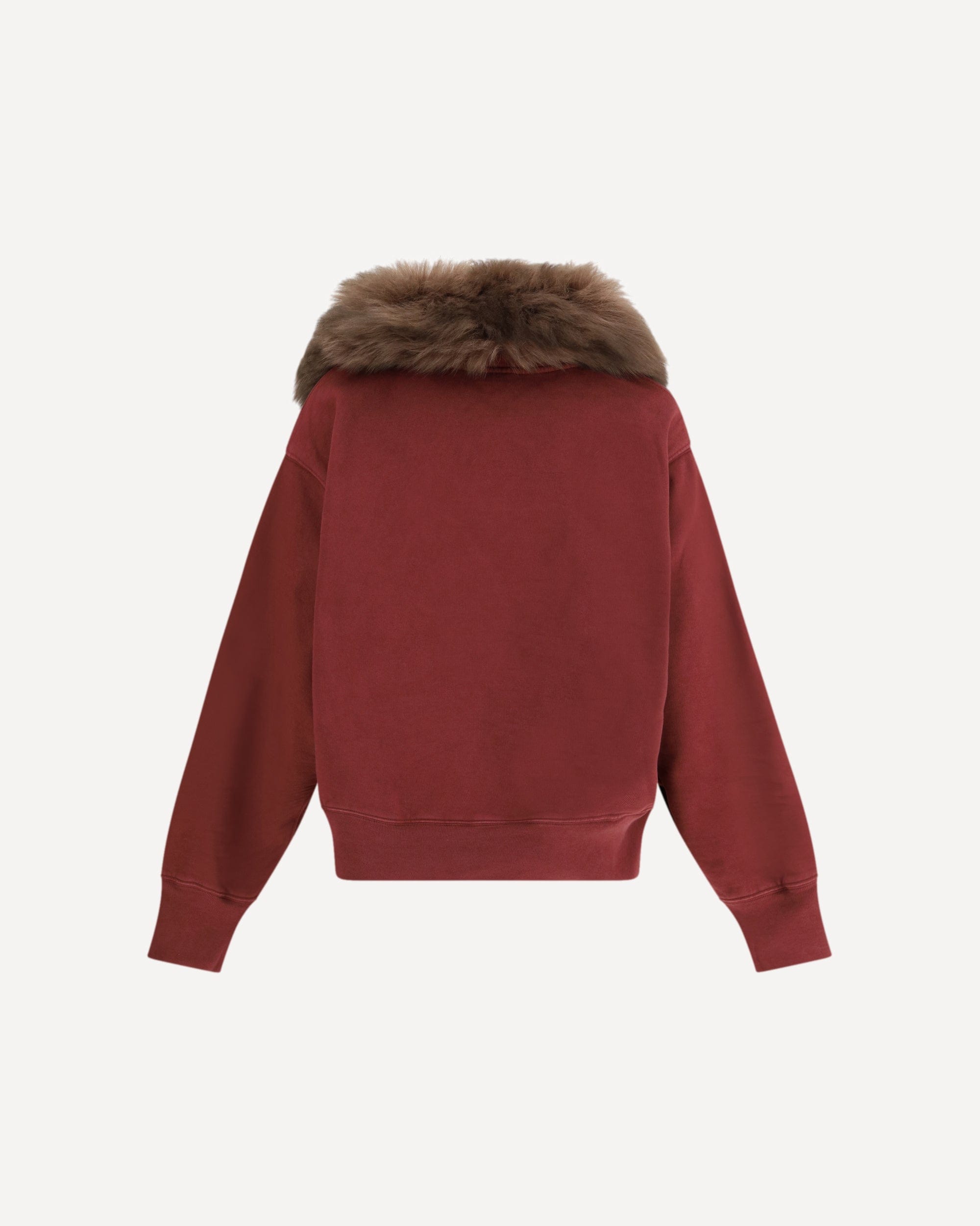 Prada Sweatshirt With Shearling Collar - alternate view