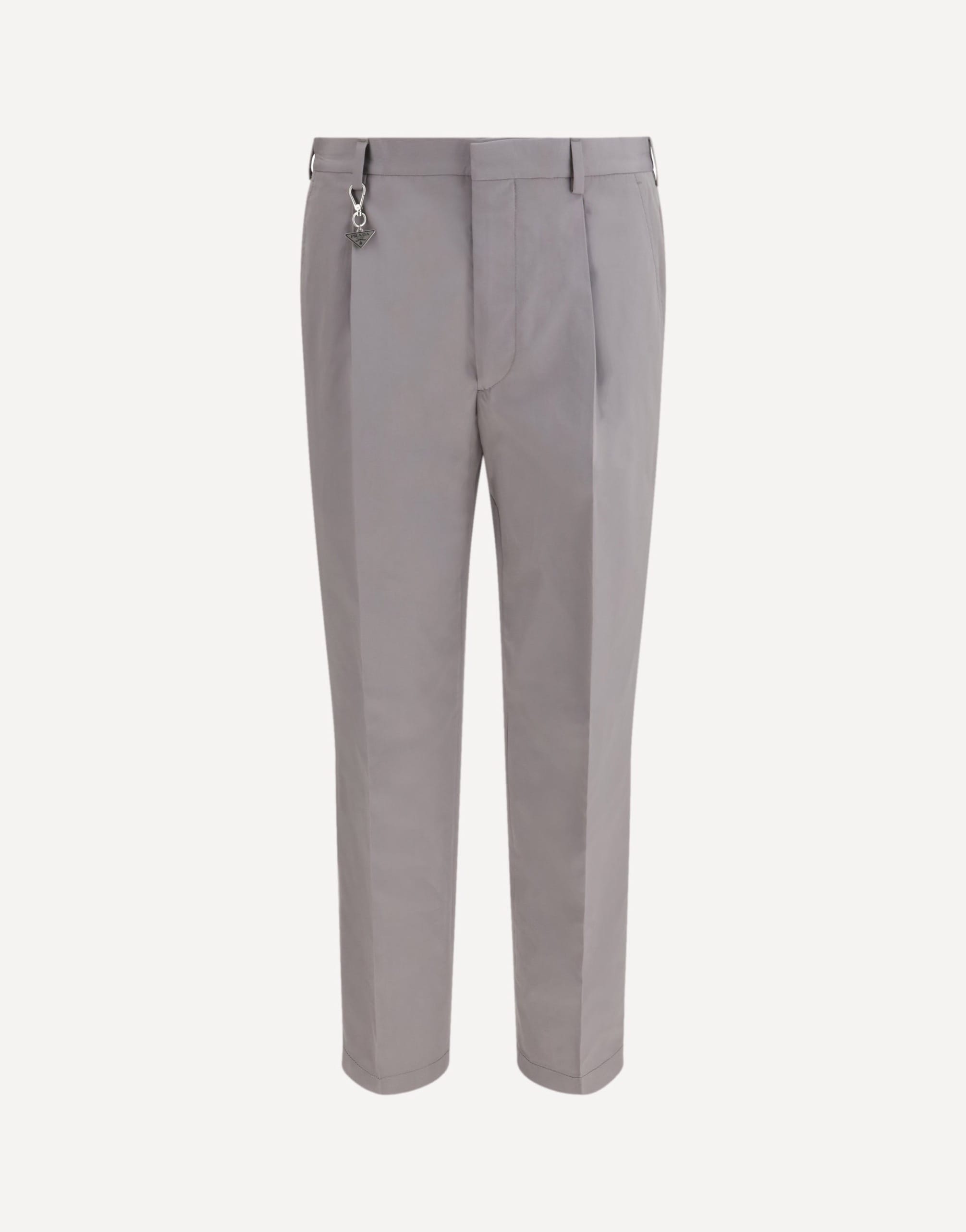 Prada Tailored Cotton Poplin Pants