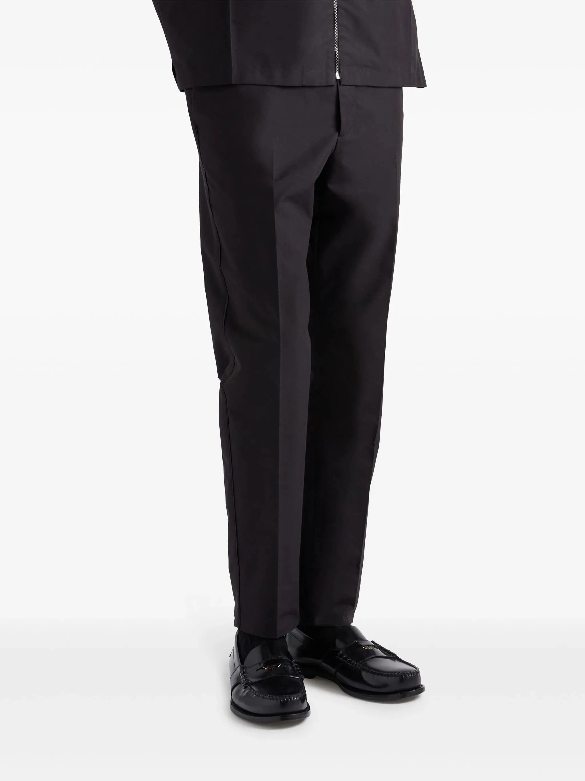 Prada Technical Cotton Logo Trousers