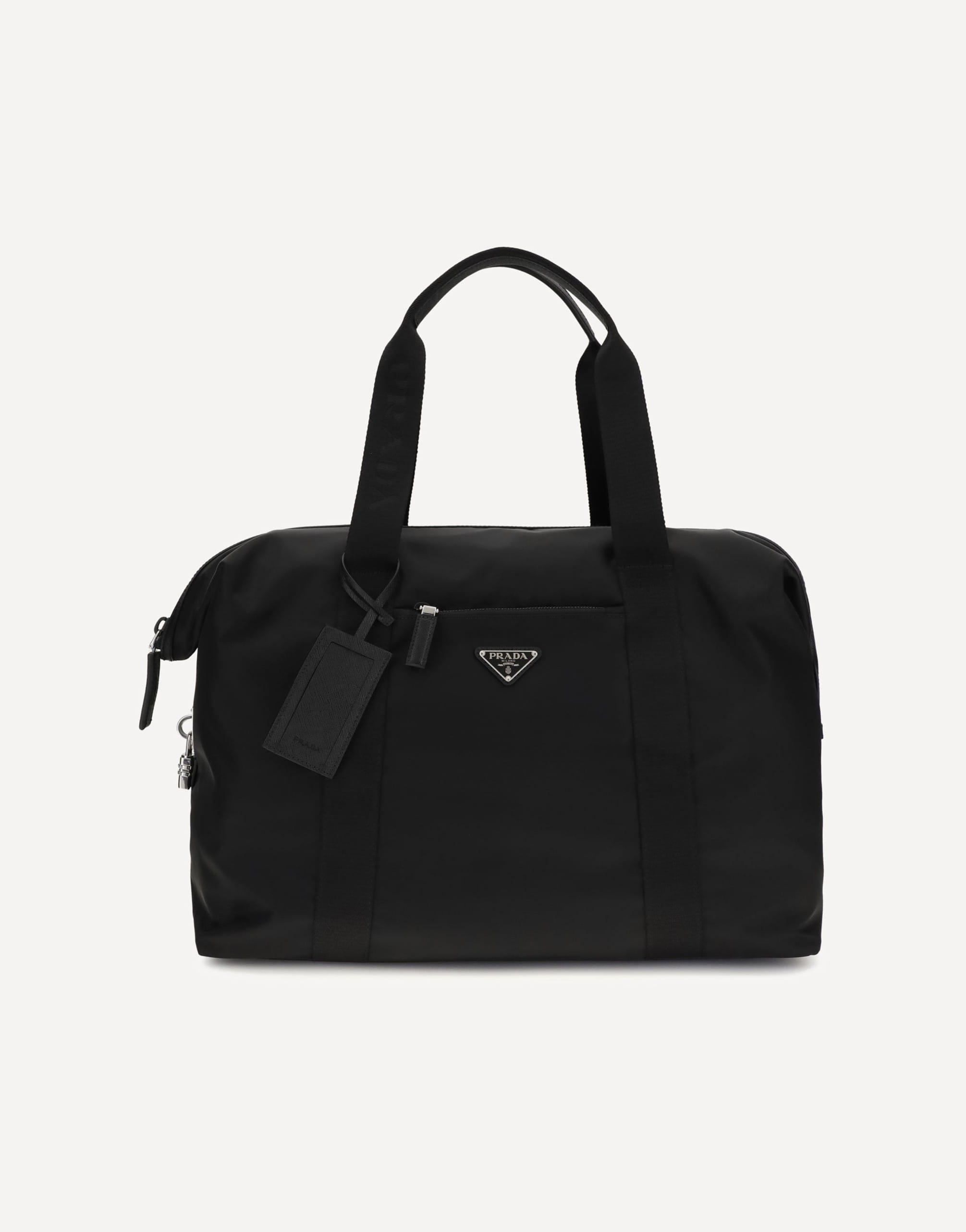 Prada Prada Travel Bag In Re-Nylon And Saffiano