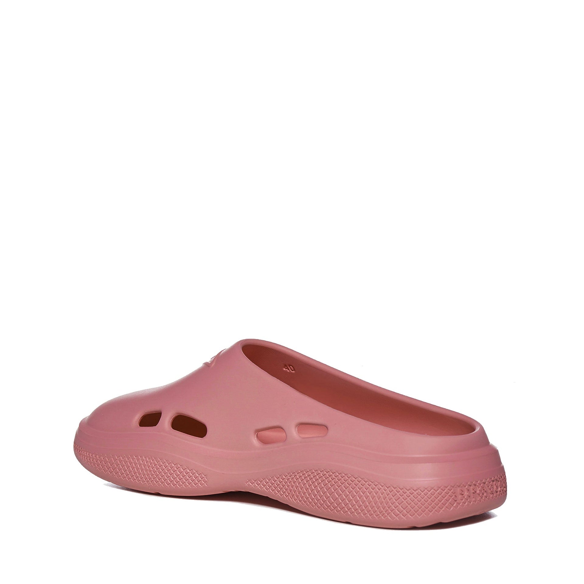 Prada Triangle Logo Rubber Mules