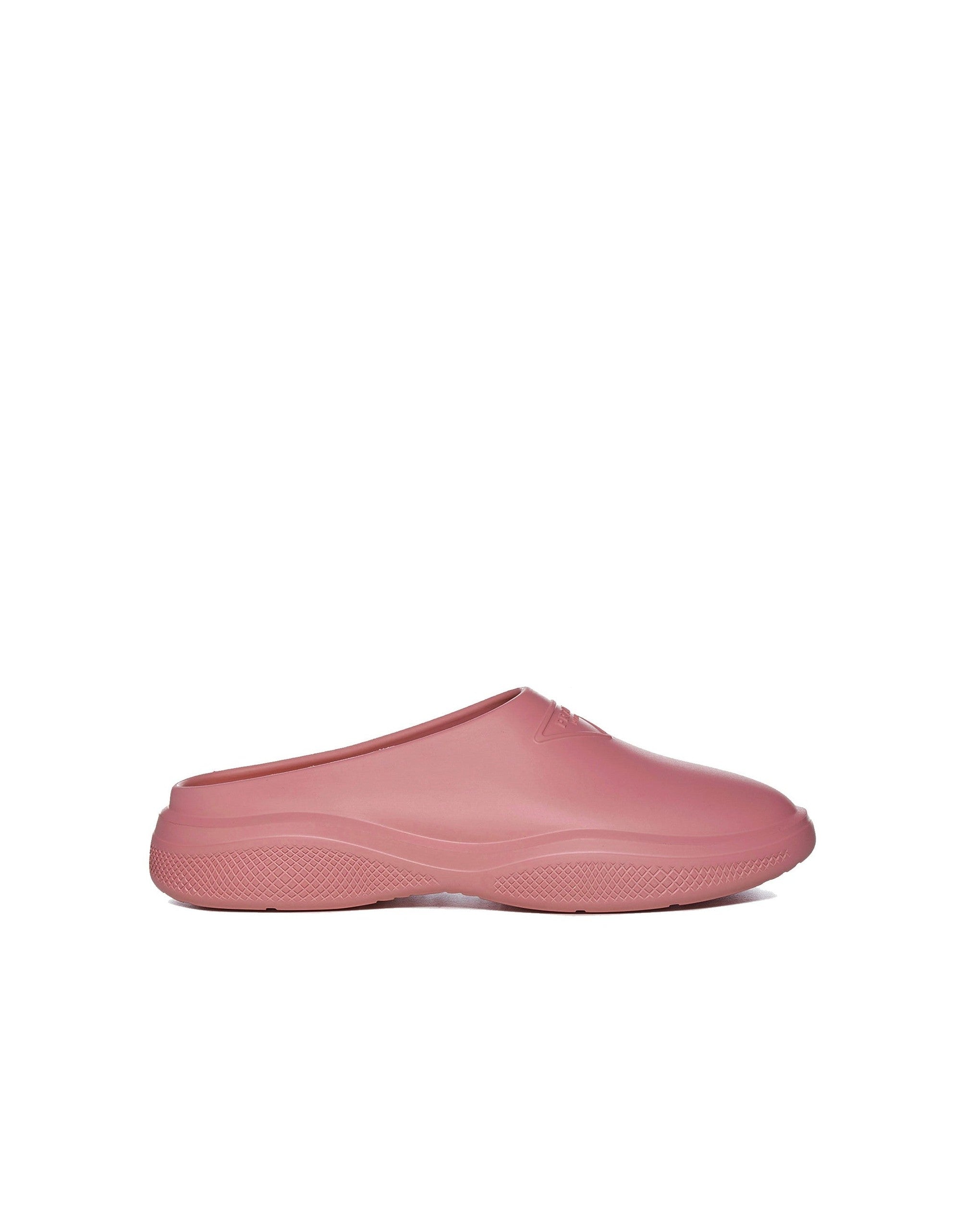 Prada Triangle Logo Rubber Mules