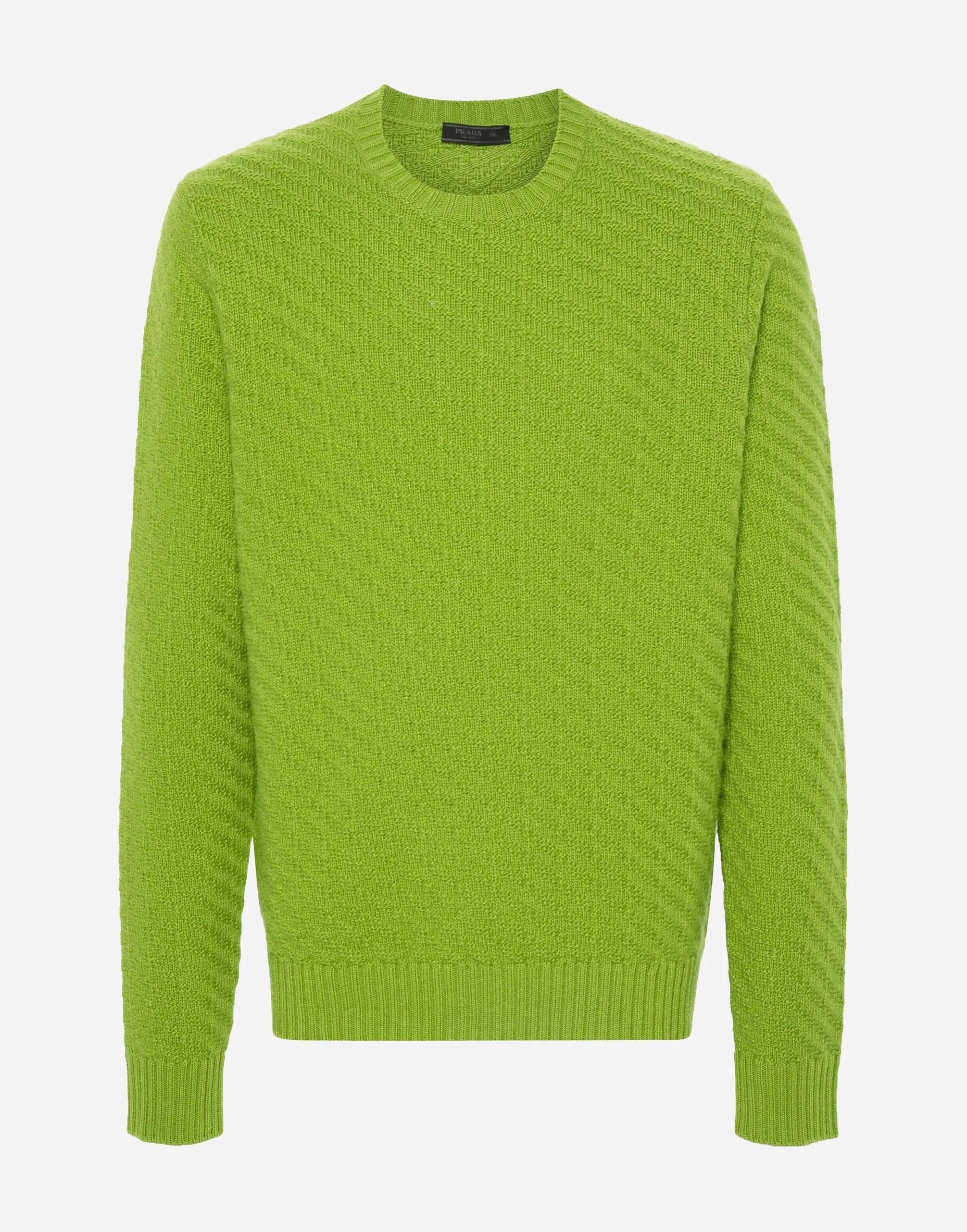 Prada Wool-Cashmere Blend Ribbed-Knit Sweater