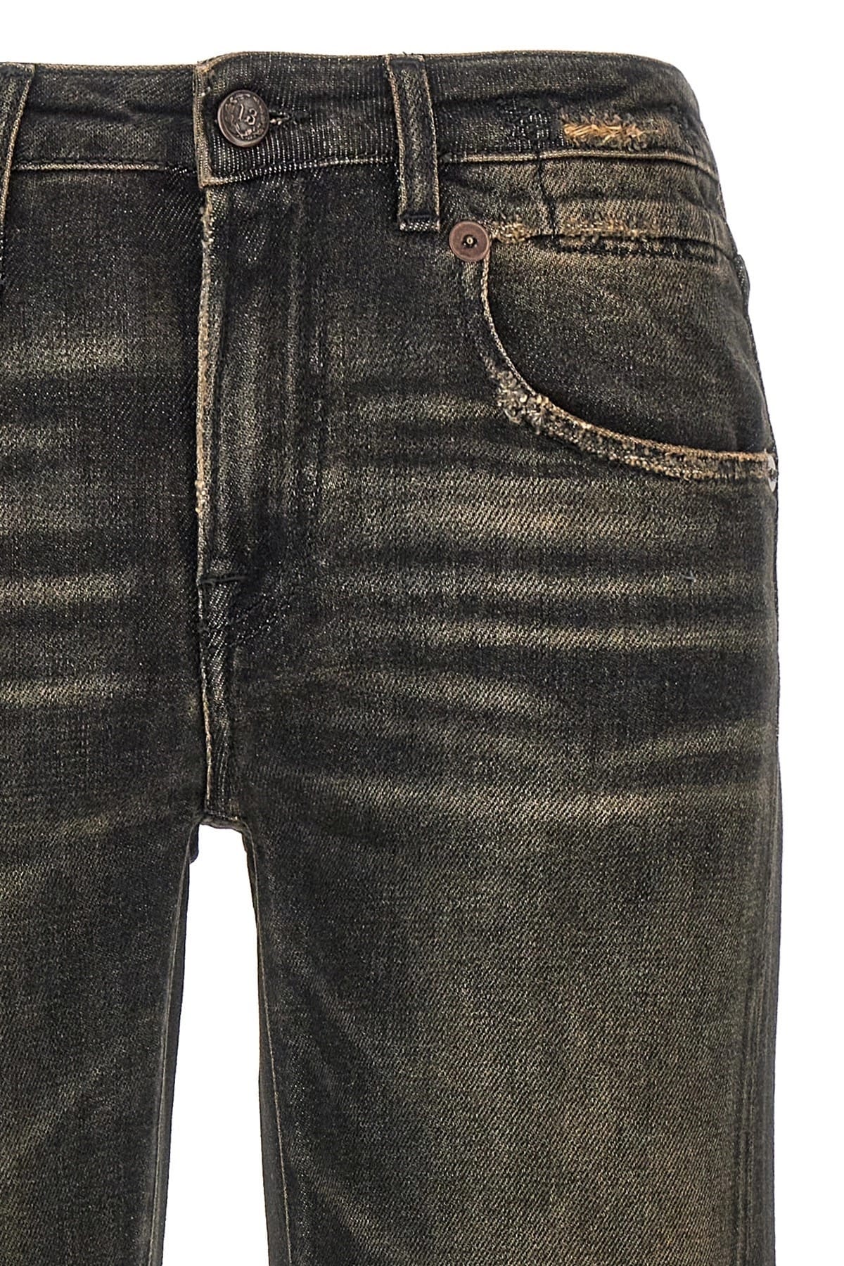 R13 R13 Boy Straight Black Jeans