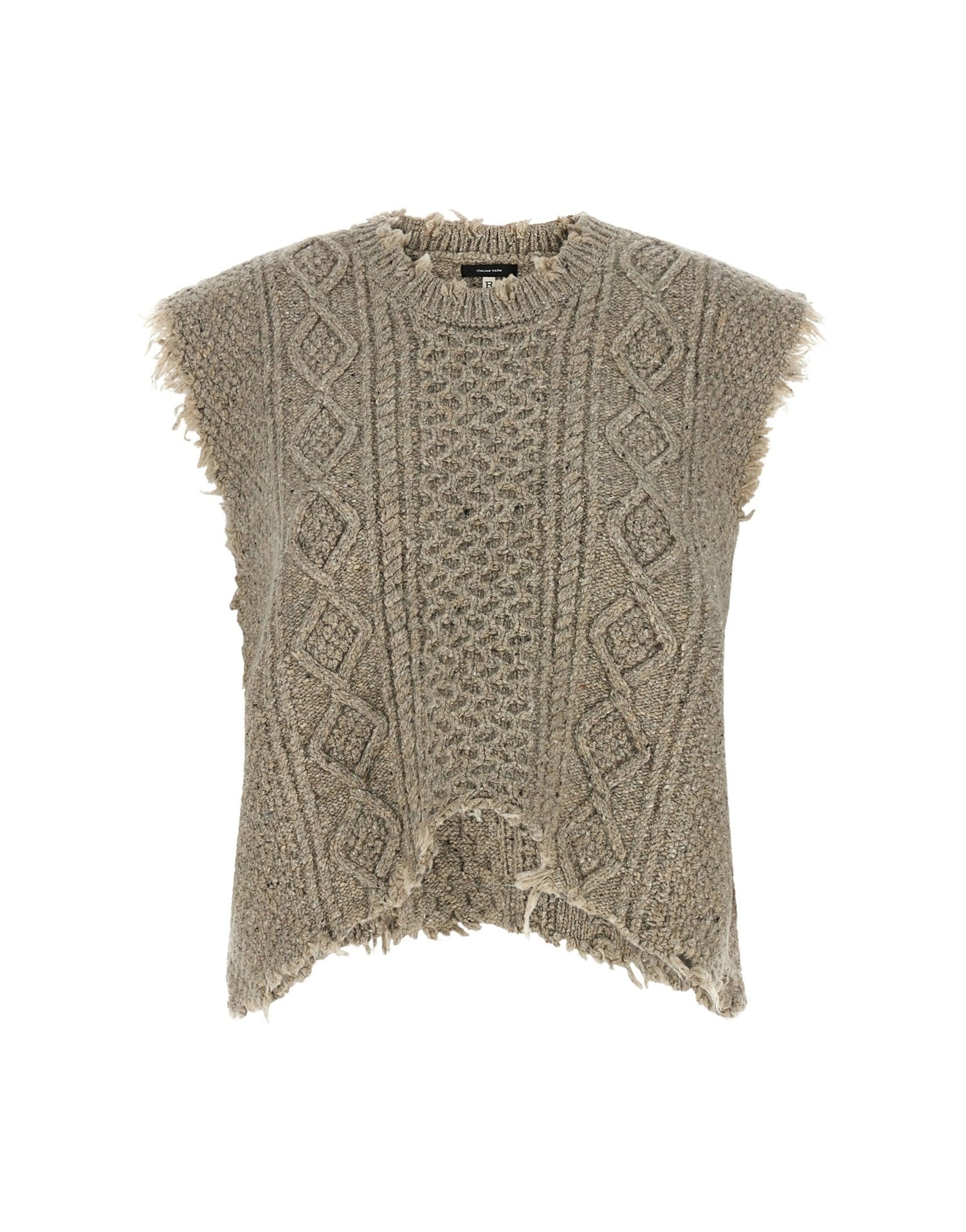 R13 Boyfriend Cable Vest