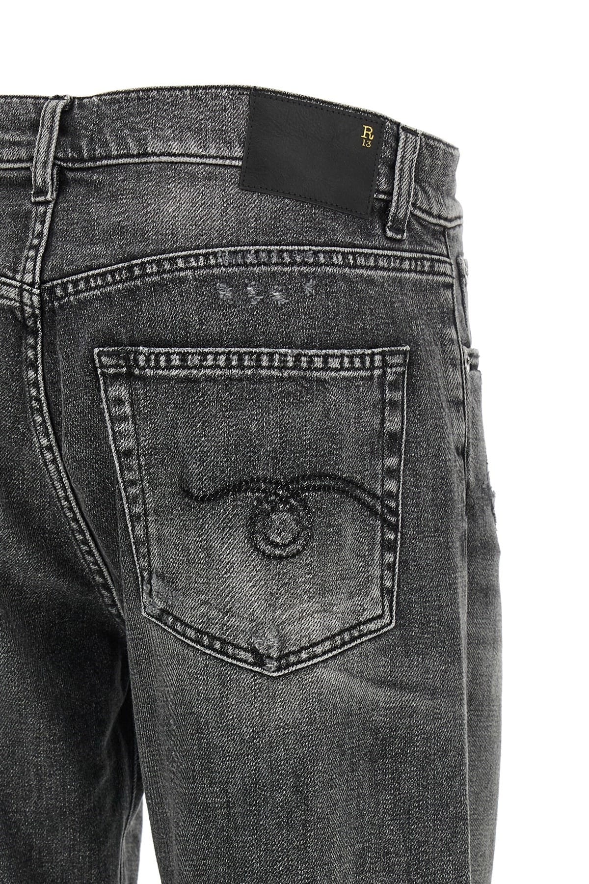 R13 R13 Boyfriend Stonewashed Jeans