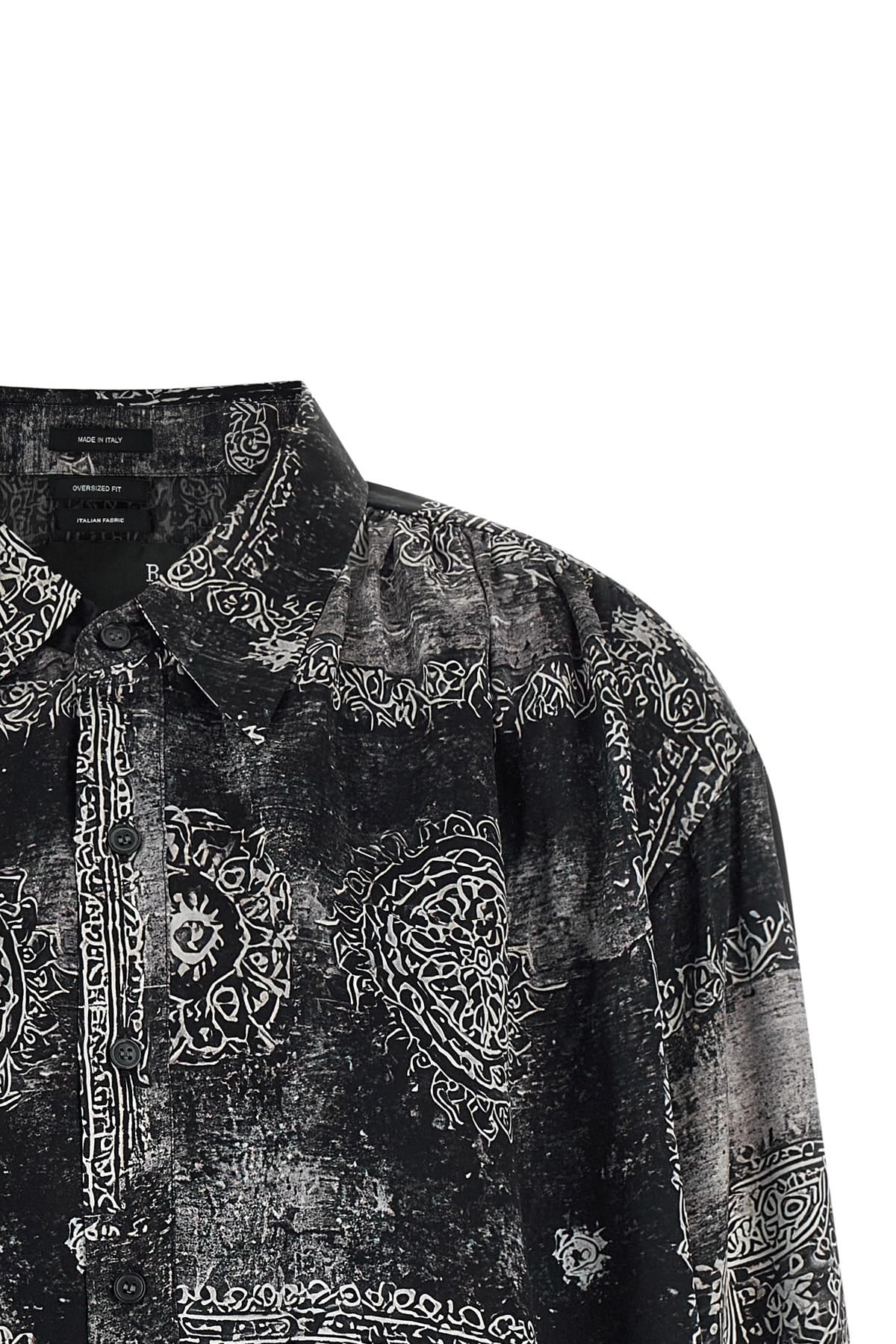 R13 R13 Bubble Print Silk Shirt