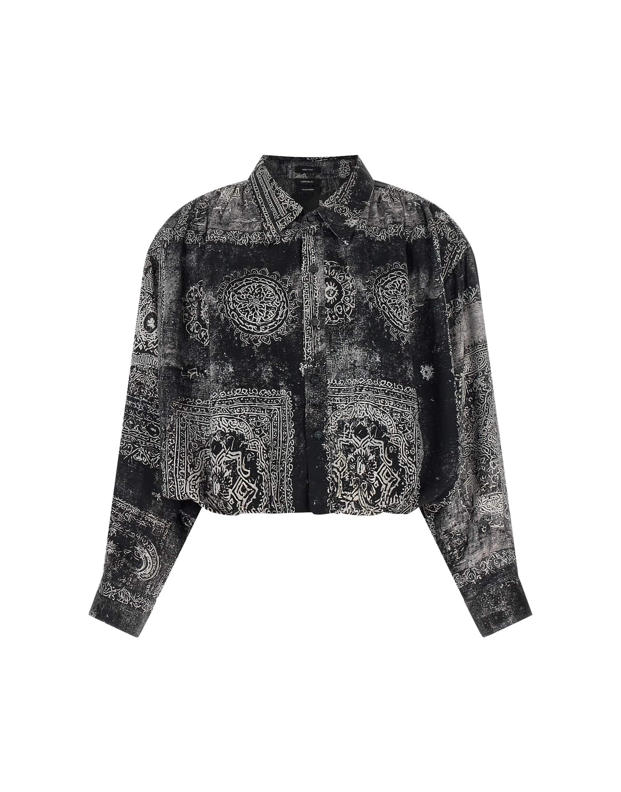 R13 R13 Bubble Print Silk Shirt