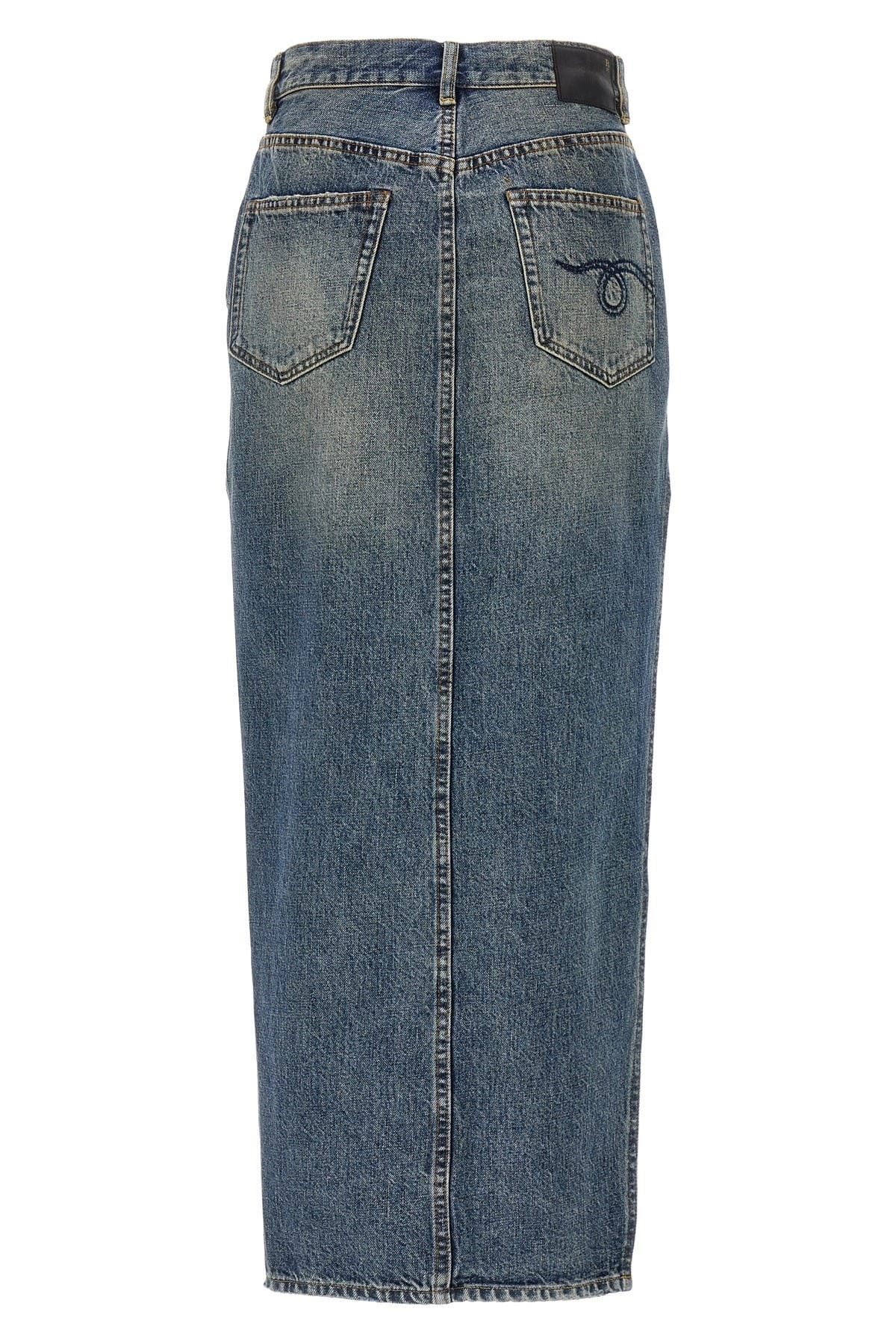 R13 R13 Devon Side Slit Skirt
