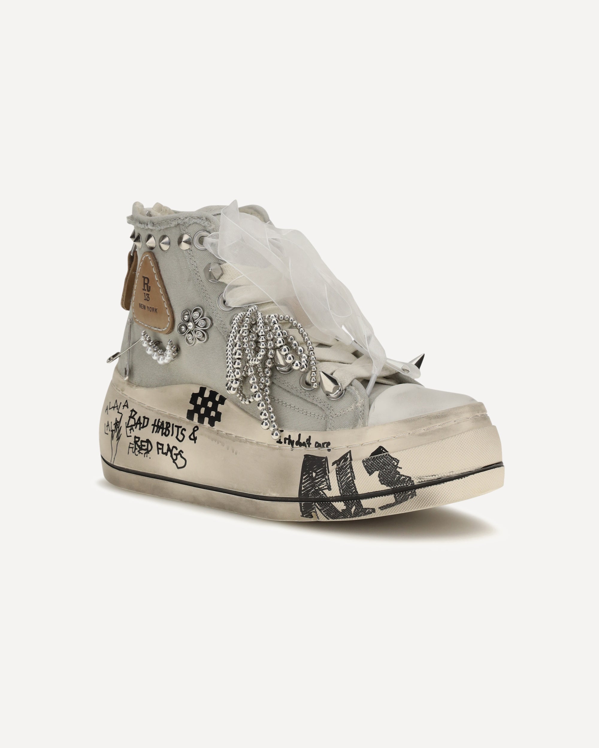 R13 High Top Sneakers - alternate view