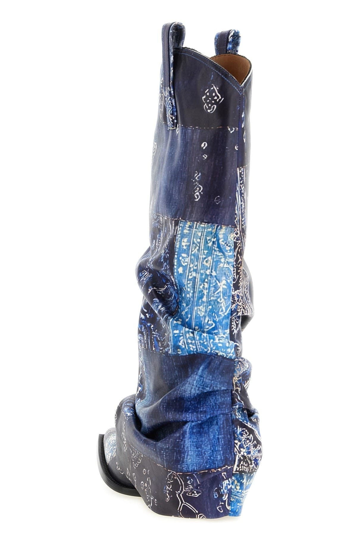 R13 R13 Mid Cowboy Bandana Boots