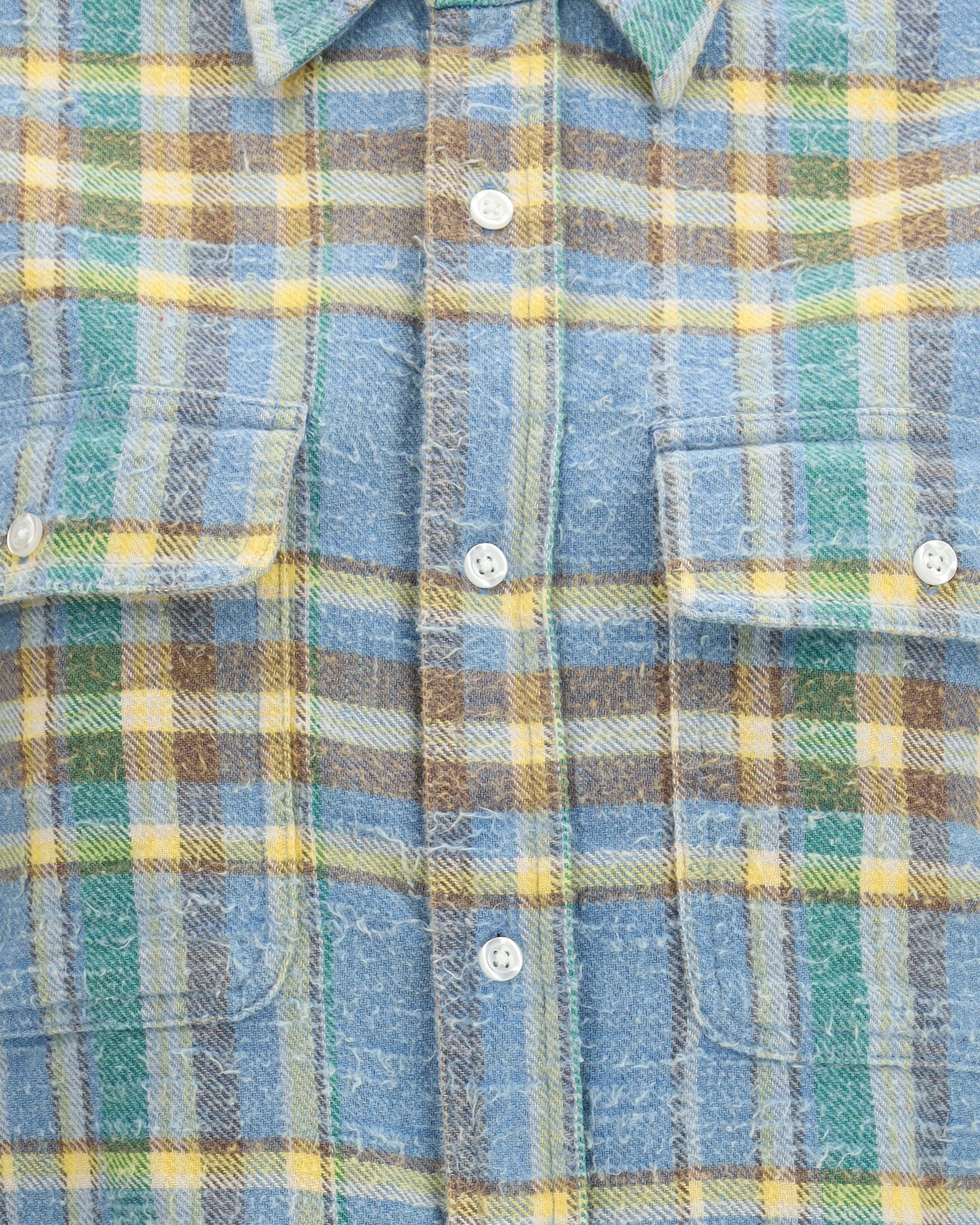R13 Plaid Shirt With Frayed Hem