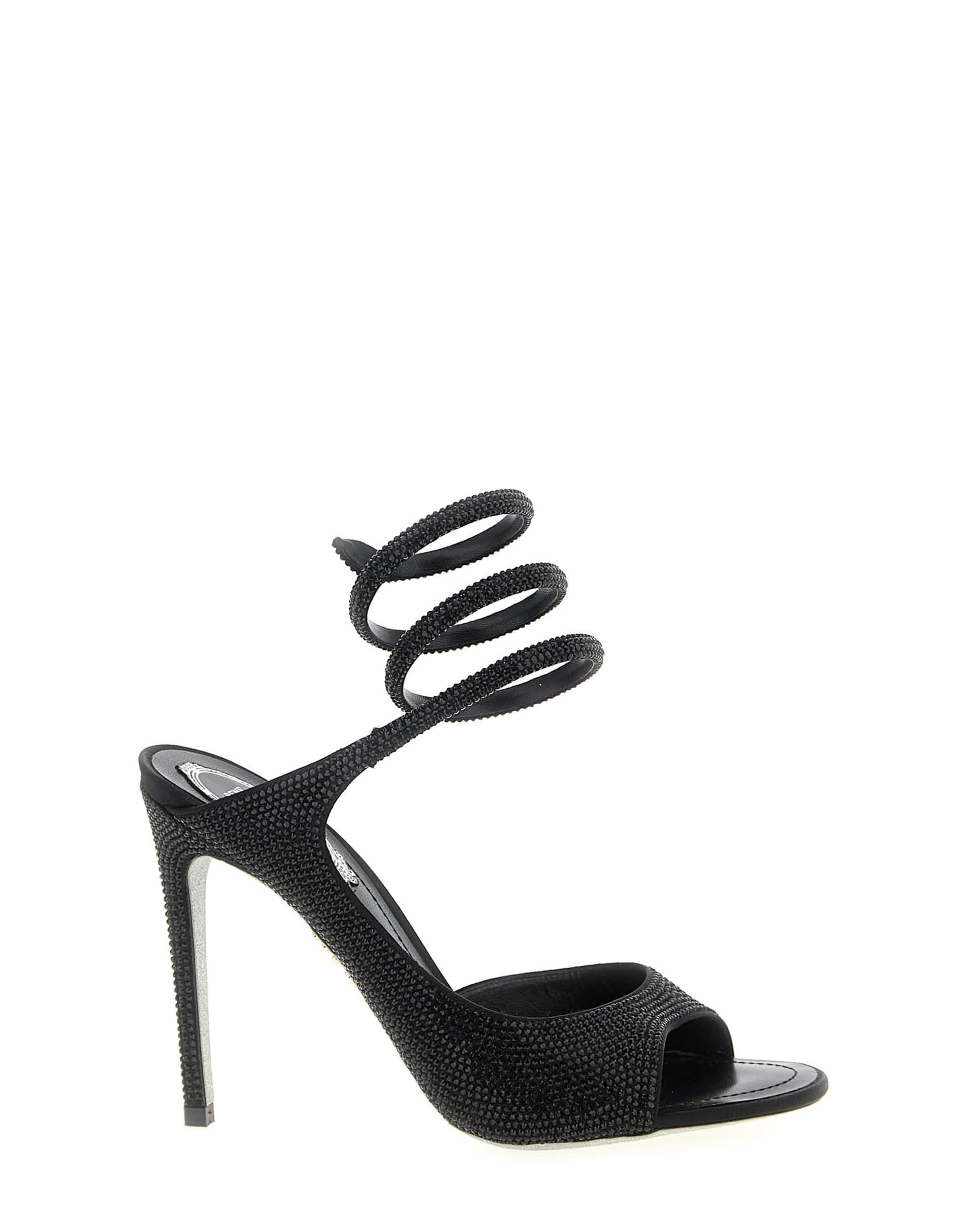 RENE CAOVILLA RENE CAOVILLA Audrey Satin Rhinestone Sandals