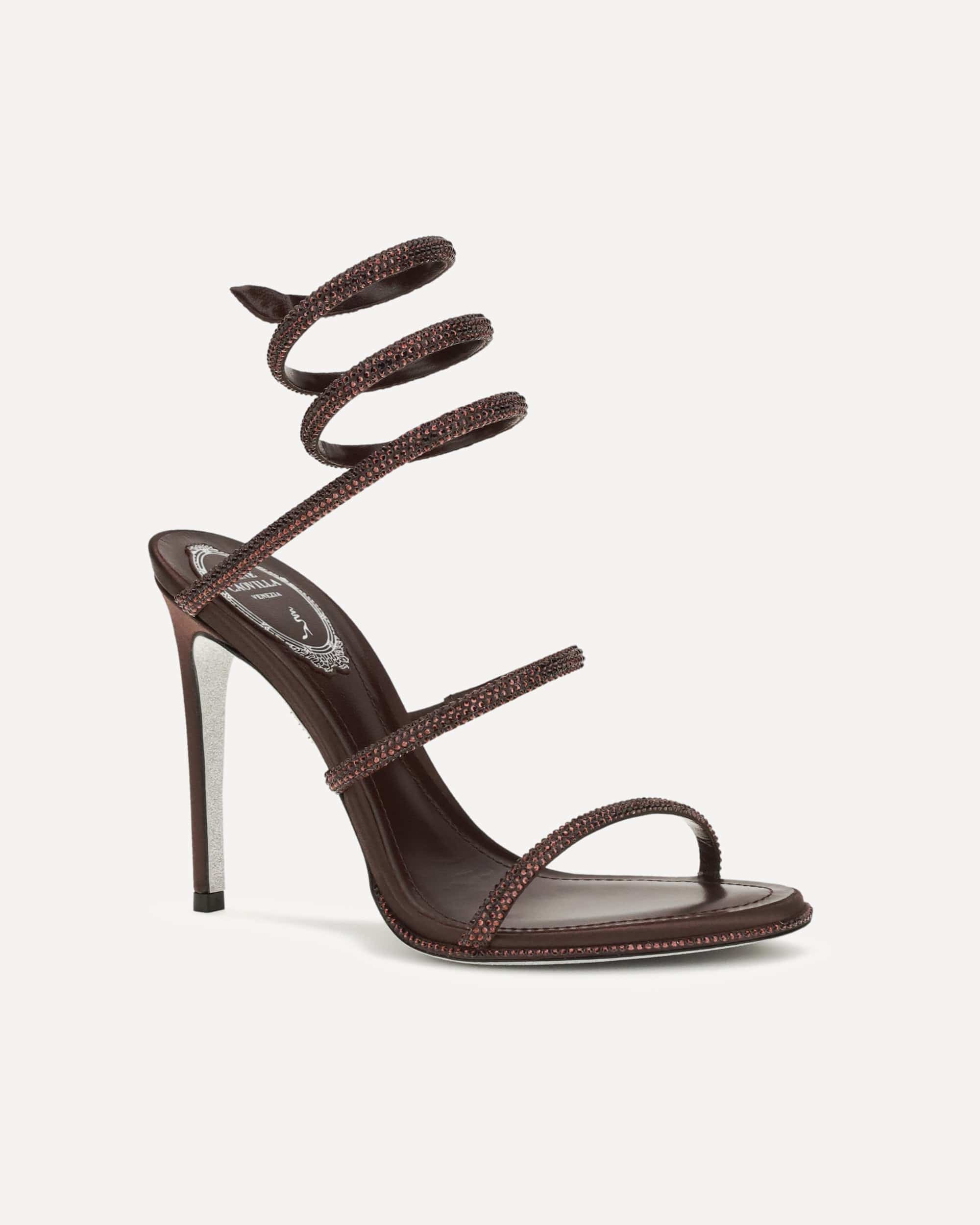 RENE CAOVILLA Cleo Satin-Sandalen - alternate view
