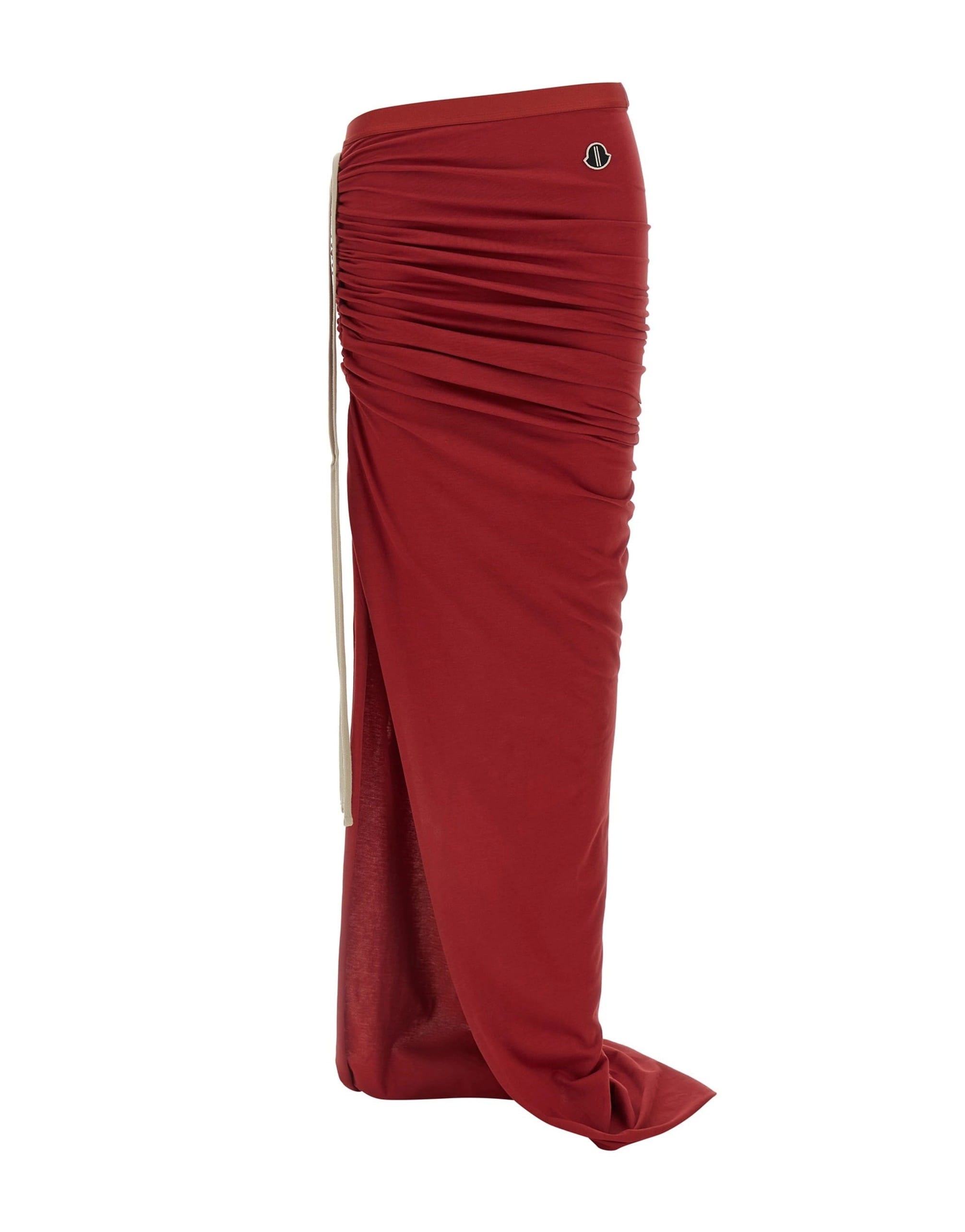 Rick Owens Rick Owens Adjustable Cotton Jersey Skirt
