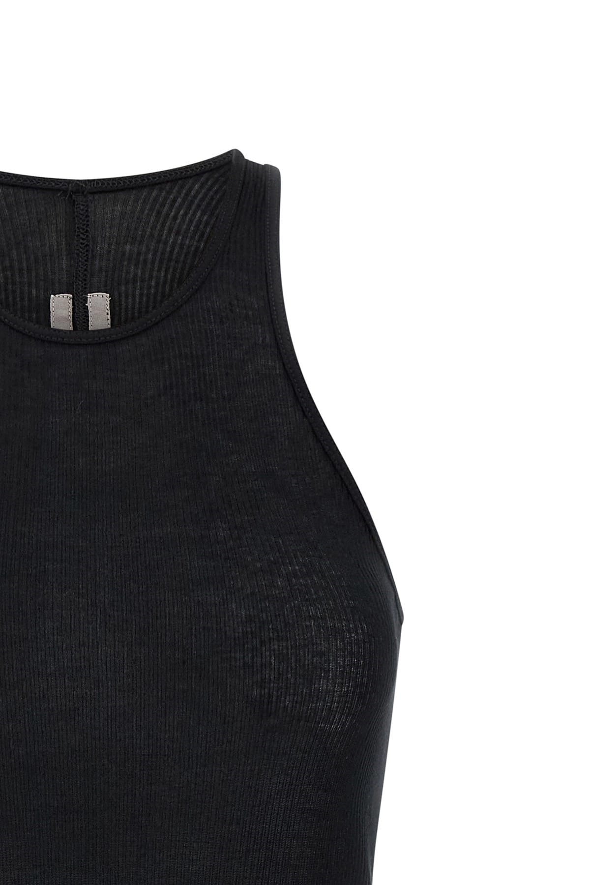 Rick Owens Rick Owens Basic Rib Asymmetrical Tank Top