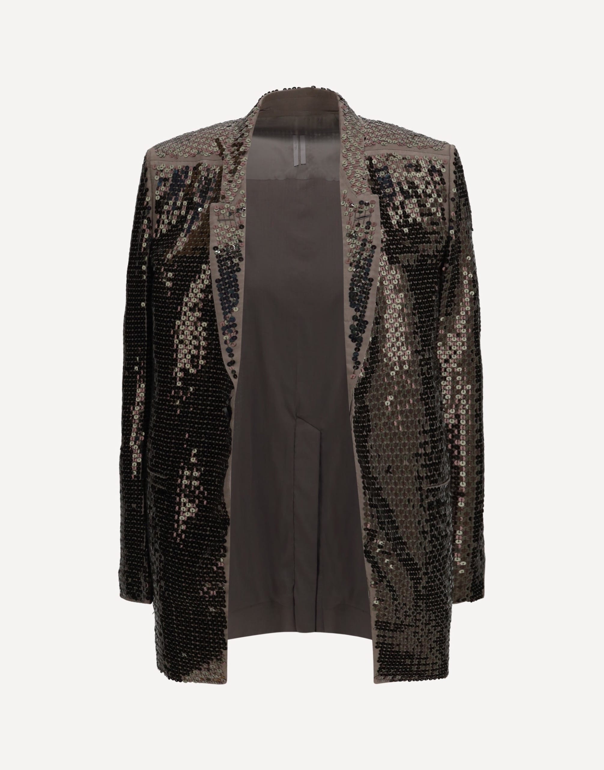 Rick Owens Concordian Embroidered Single-Breasted Jacket