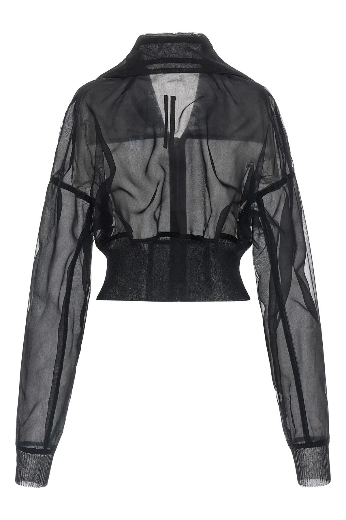 Rick Owens Dracucollar Cropped Bomber Jacket - alternate view