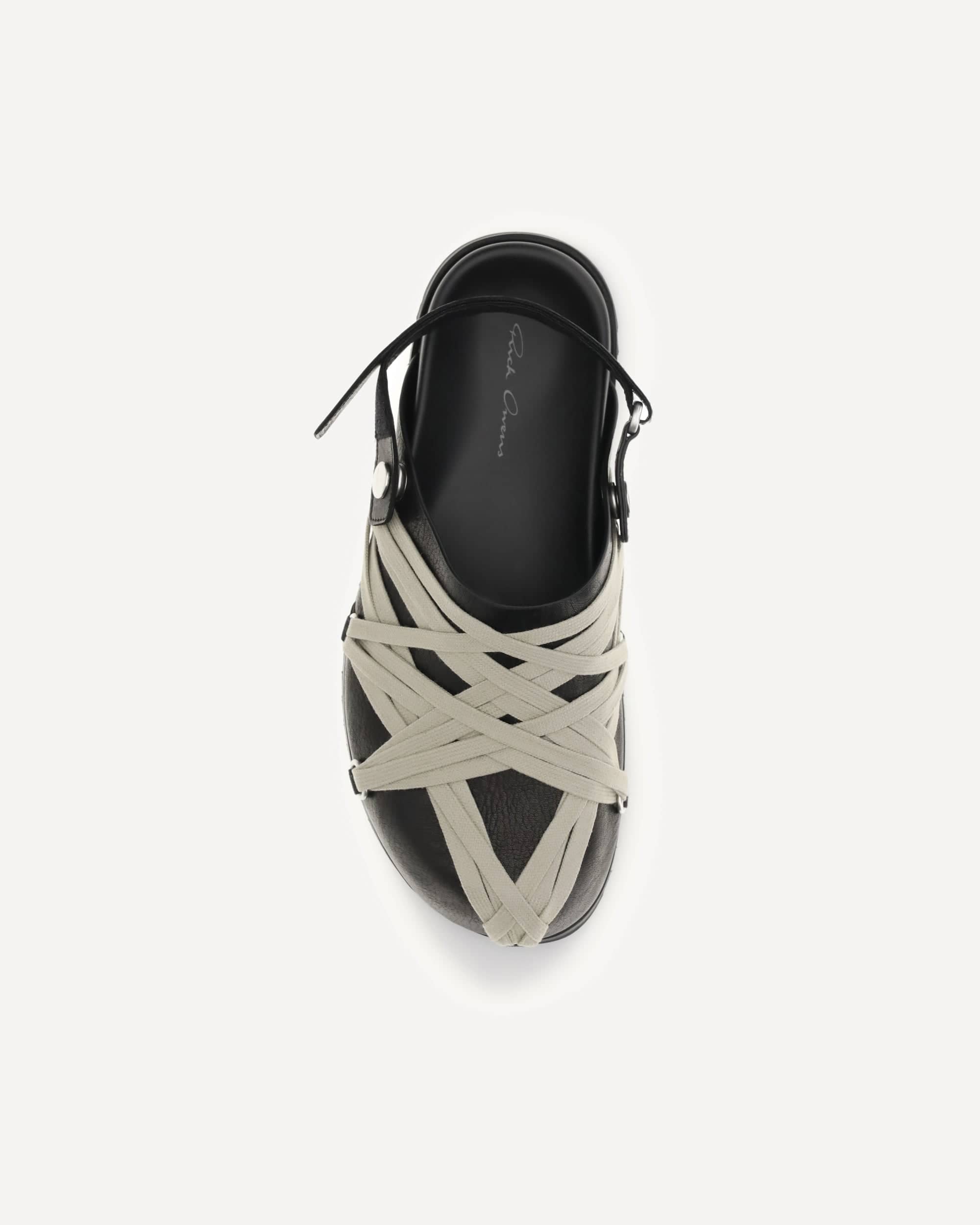 Rick Owens Megalace Leather Mules