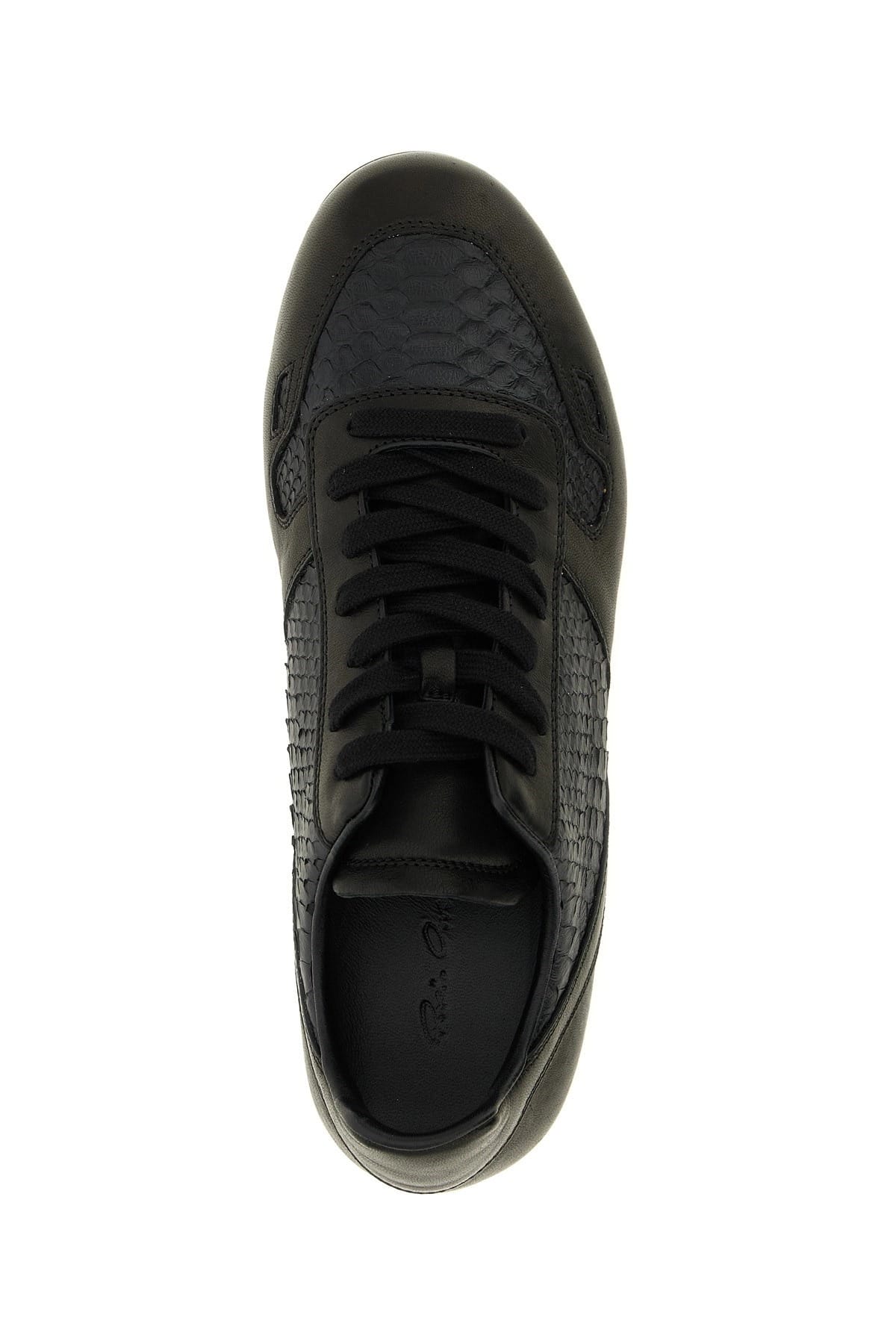 Rick Owens Rick Owens Minimal Sneaks Python Sneakers