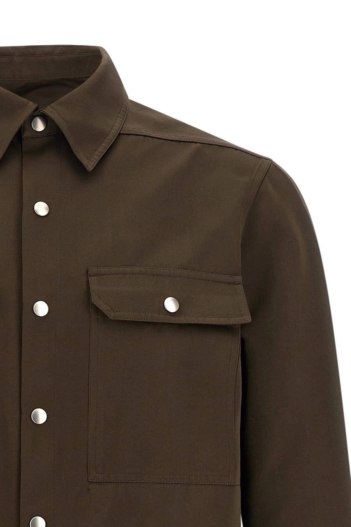 Rick Owens Rick Owens Outershirt Satin-Effect Shirt