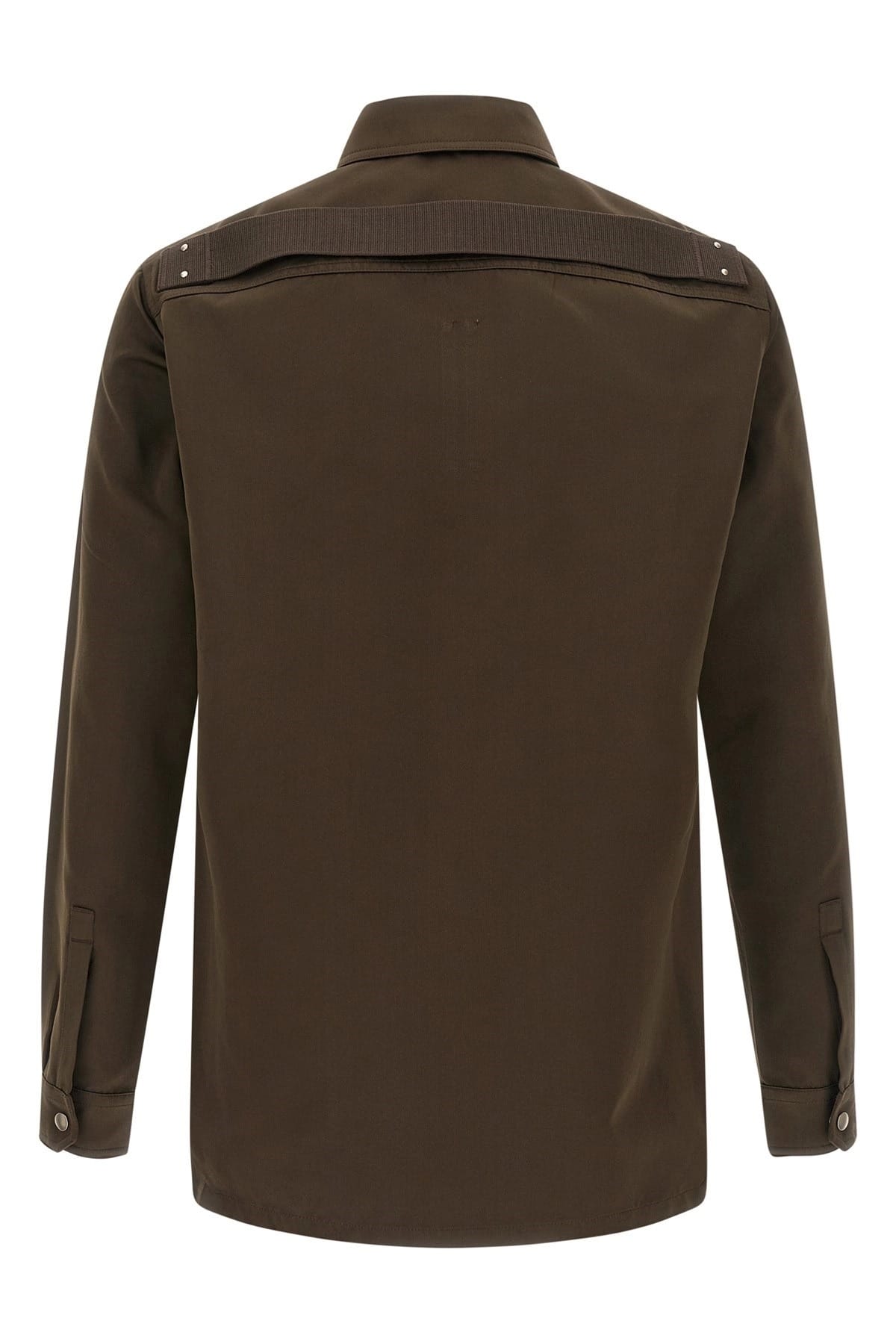 Rick Owens Outershirt Satin-Effect Shirt - alternate view