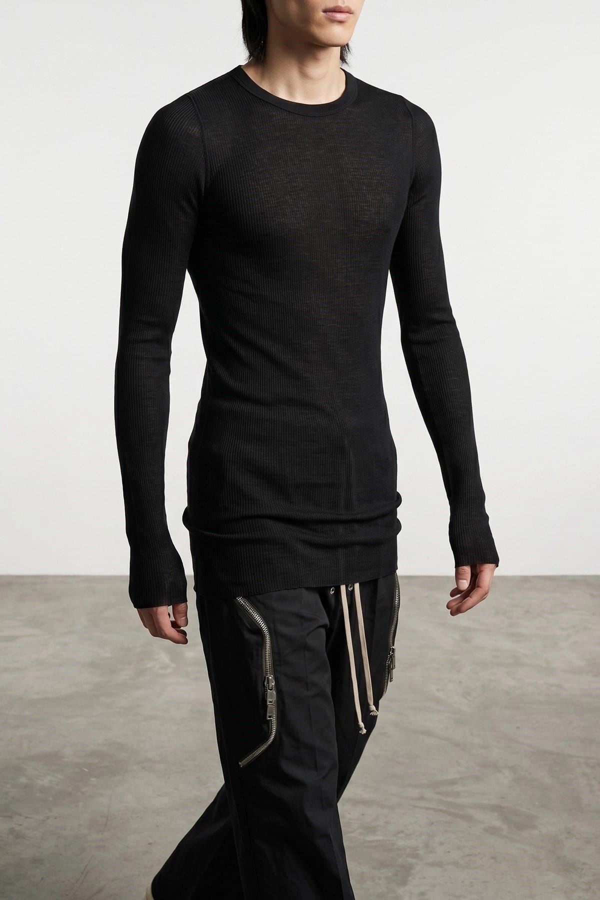 Rick Owens Rick Owens Rib Ls T T-Shirt