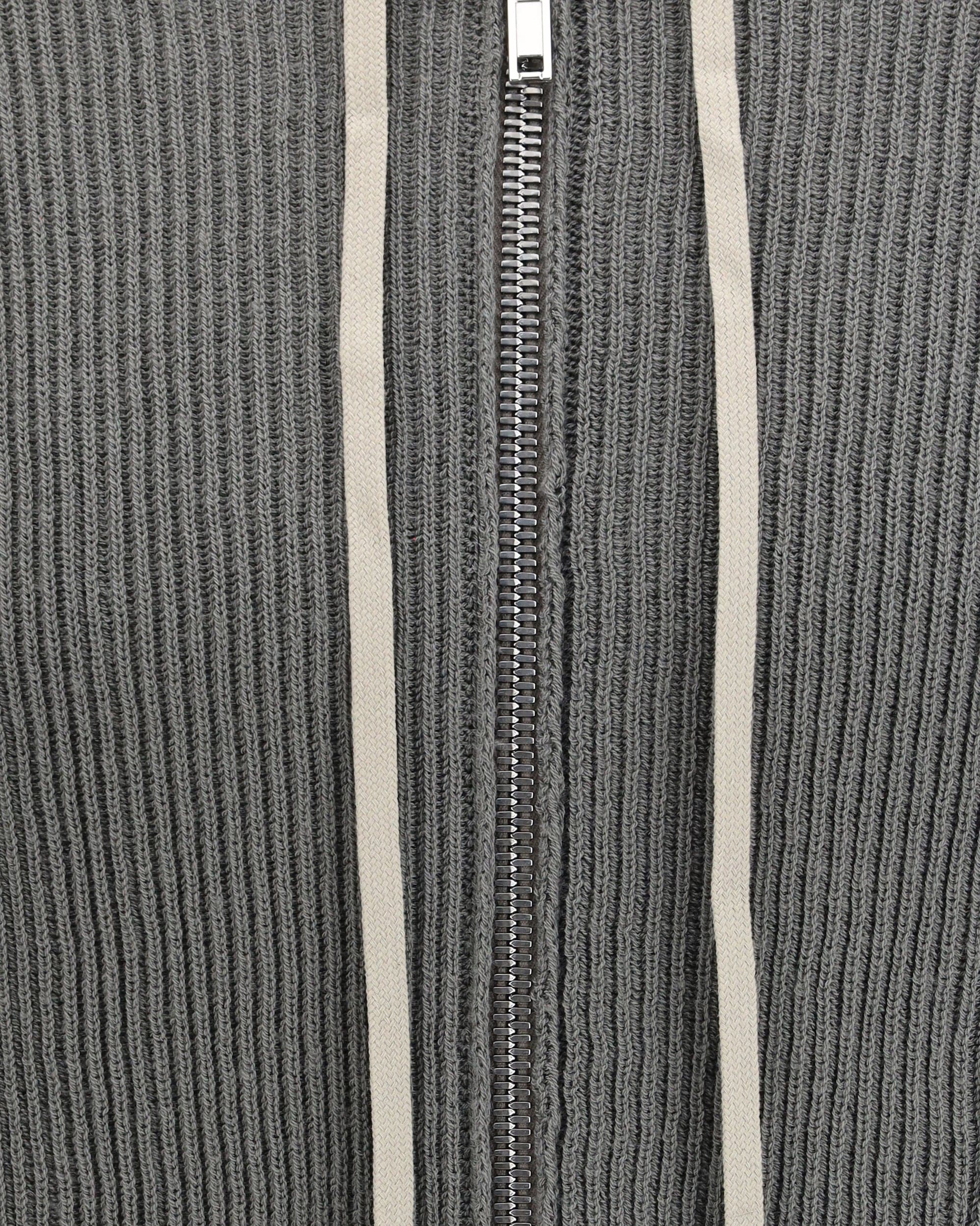 Rick Owens Rick Owens Ribbed Virgin Wool Knit Hoodie