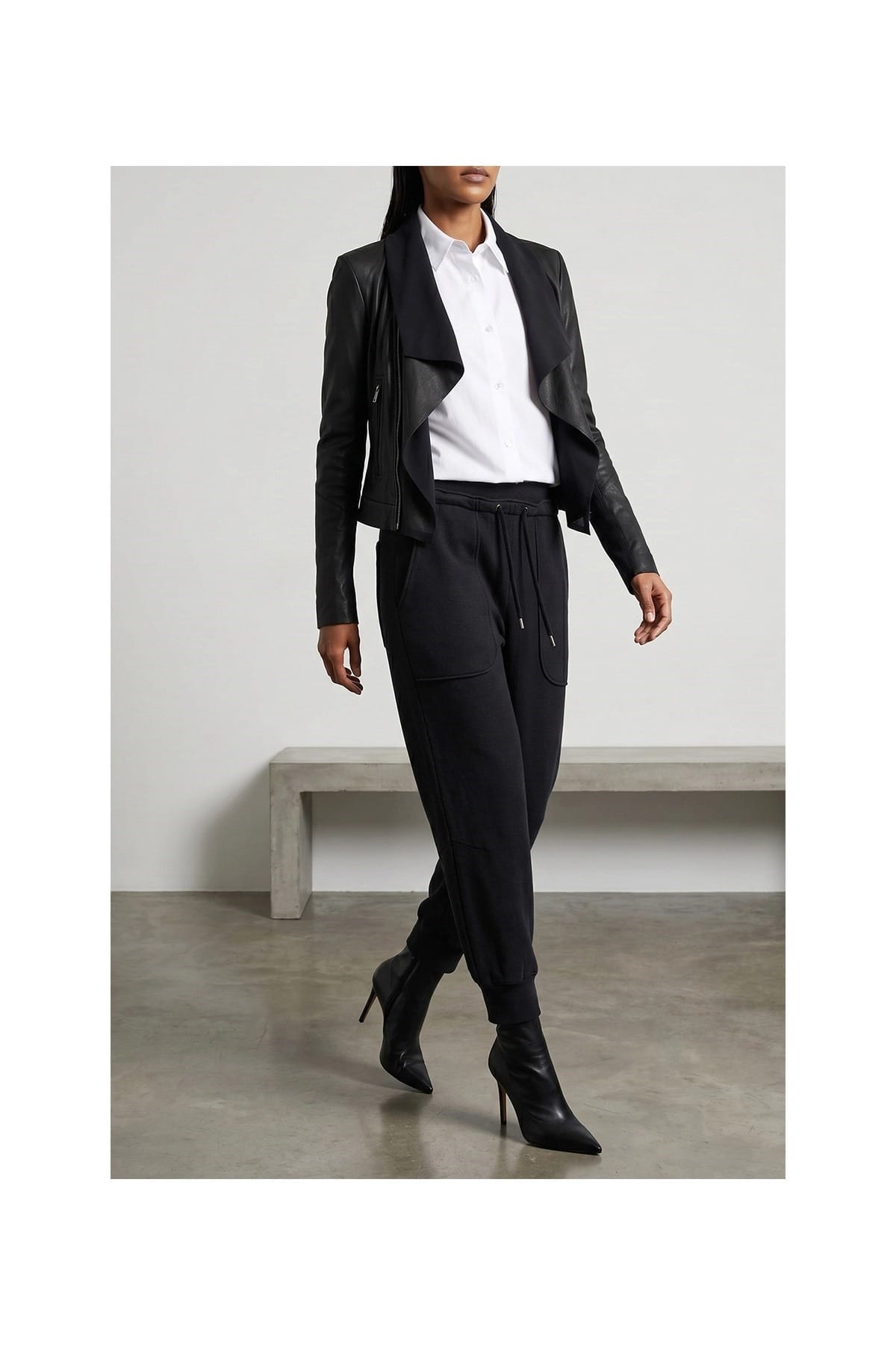 Rick Owens Scarf Biker Jacket - alternate view
