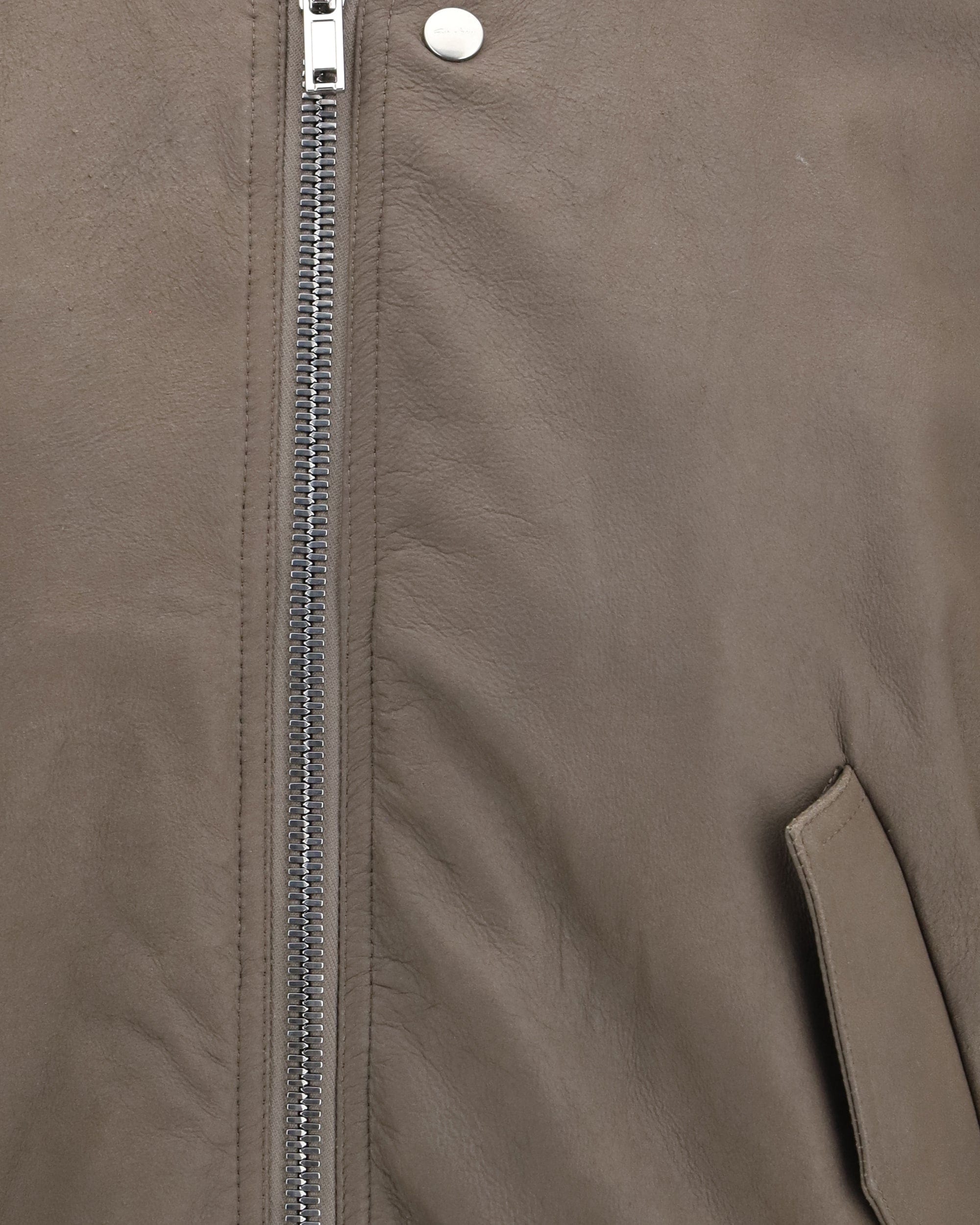 Rick Owens Secchia Flight Bomber In Lambskin Leather With Padding