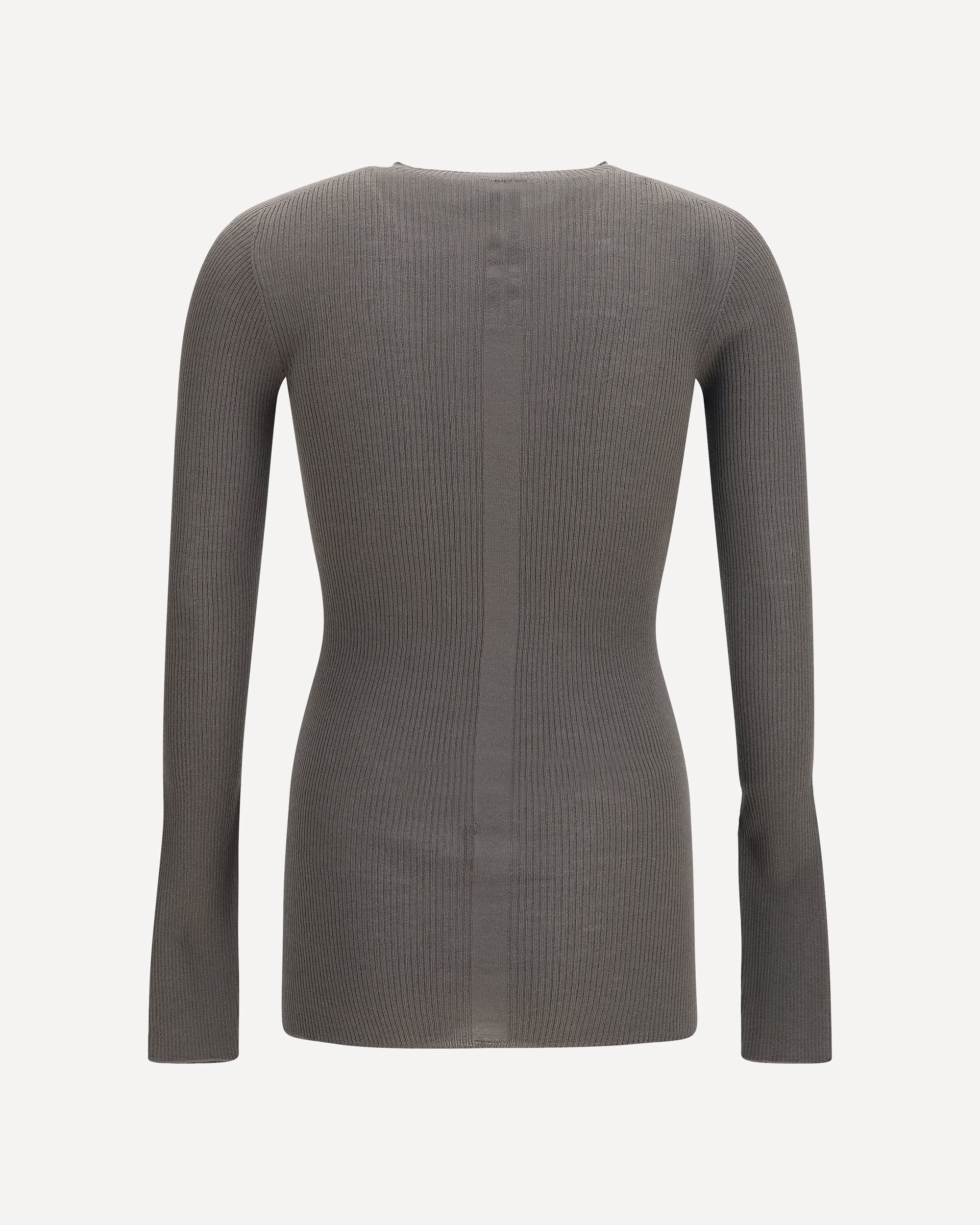 Rick Owens Slanke Geribbelde Trui met Lange Mouwen - alternate view