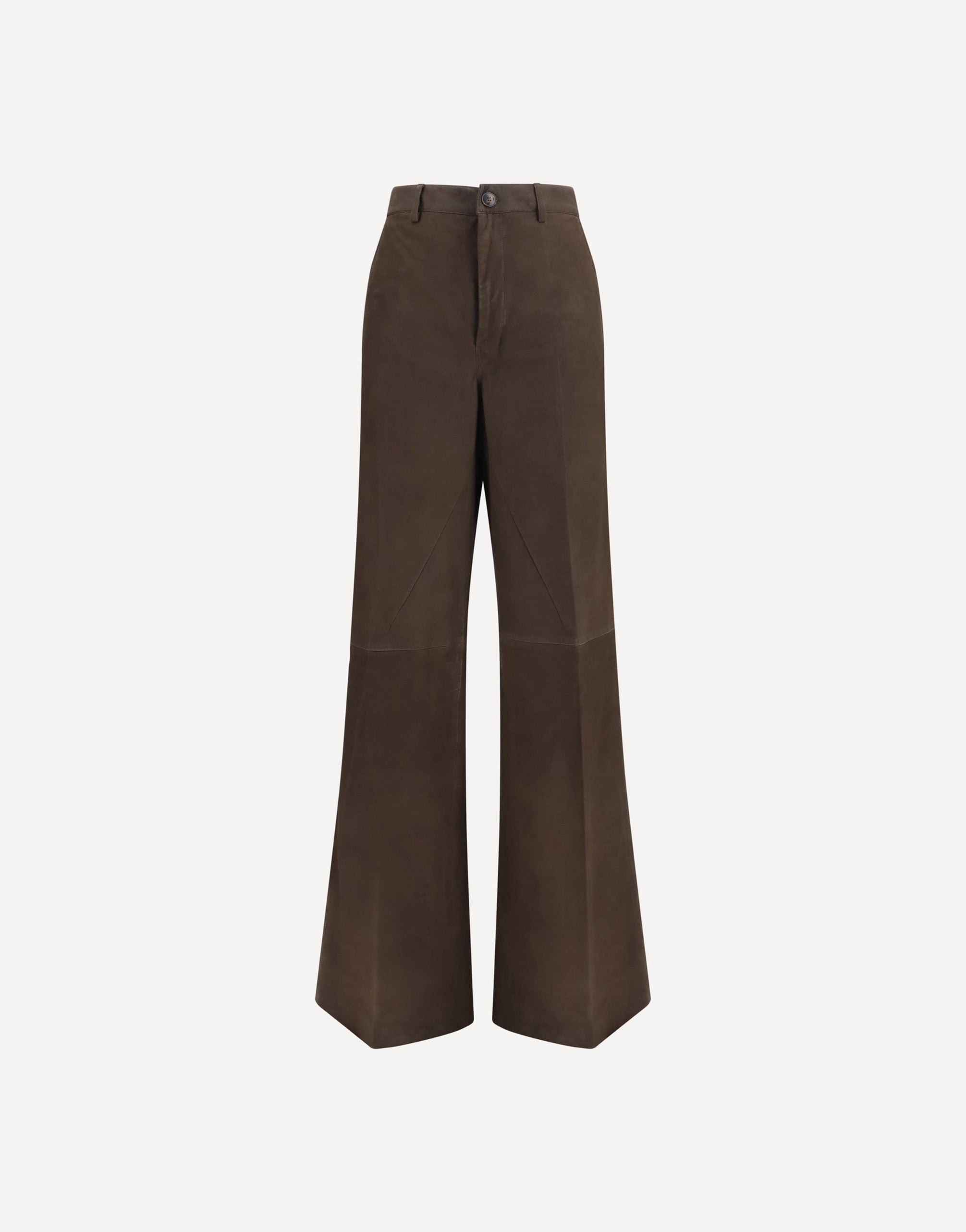 Rick Owens Wide-Leg Suede Pants
