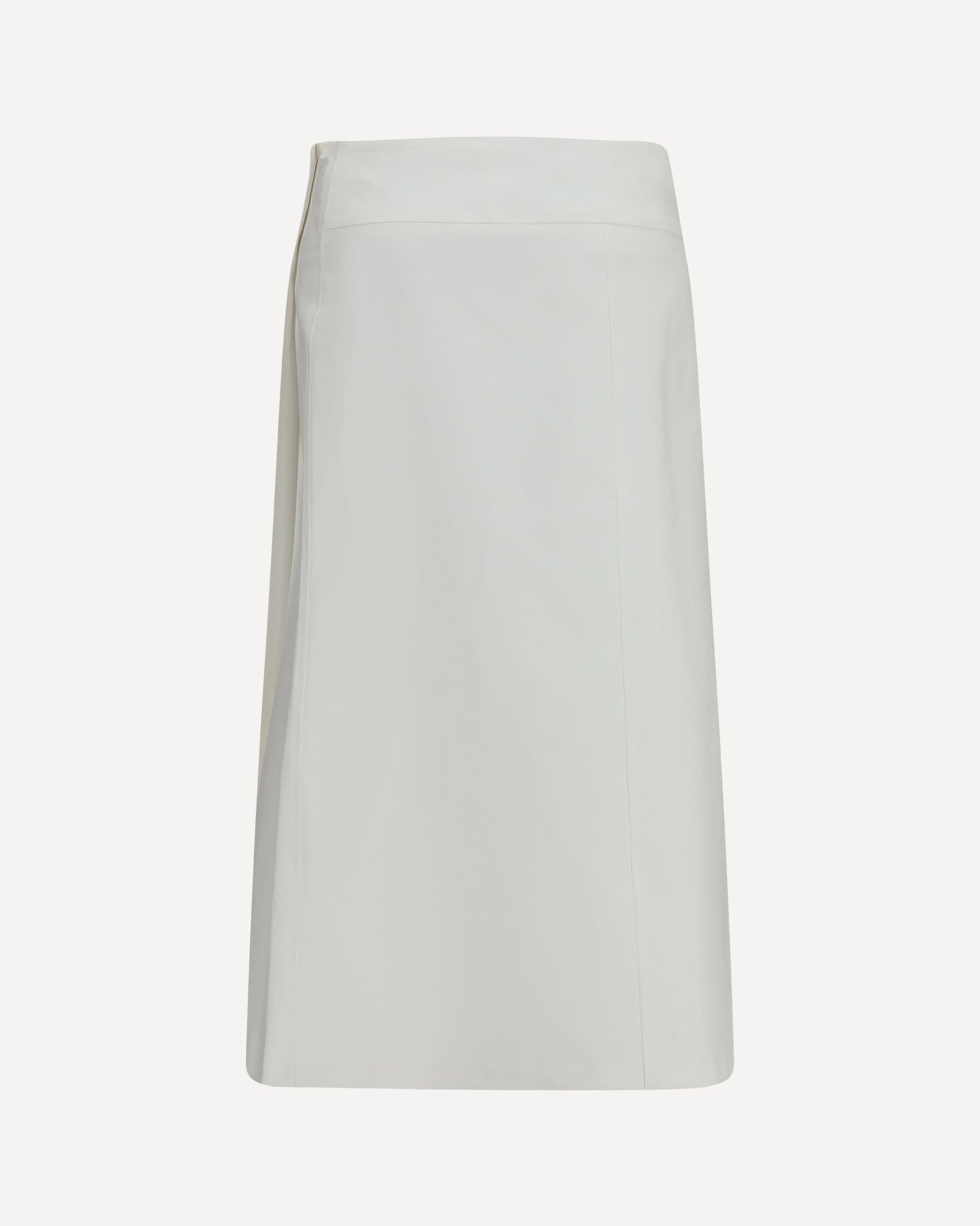 RIER Bonded Cotton Wrap Midi Skirt - alternate view
