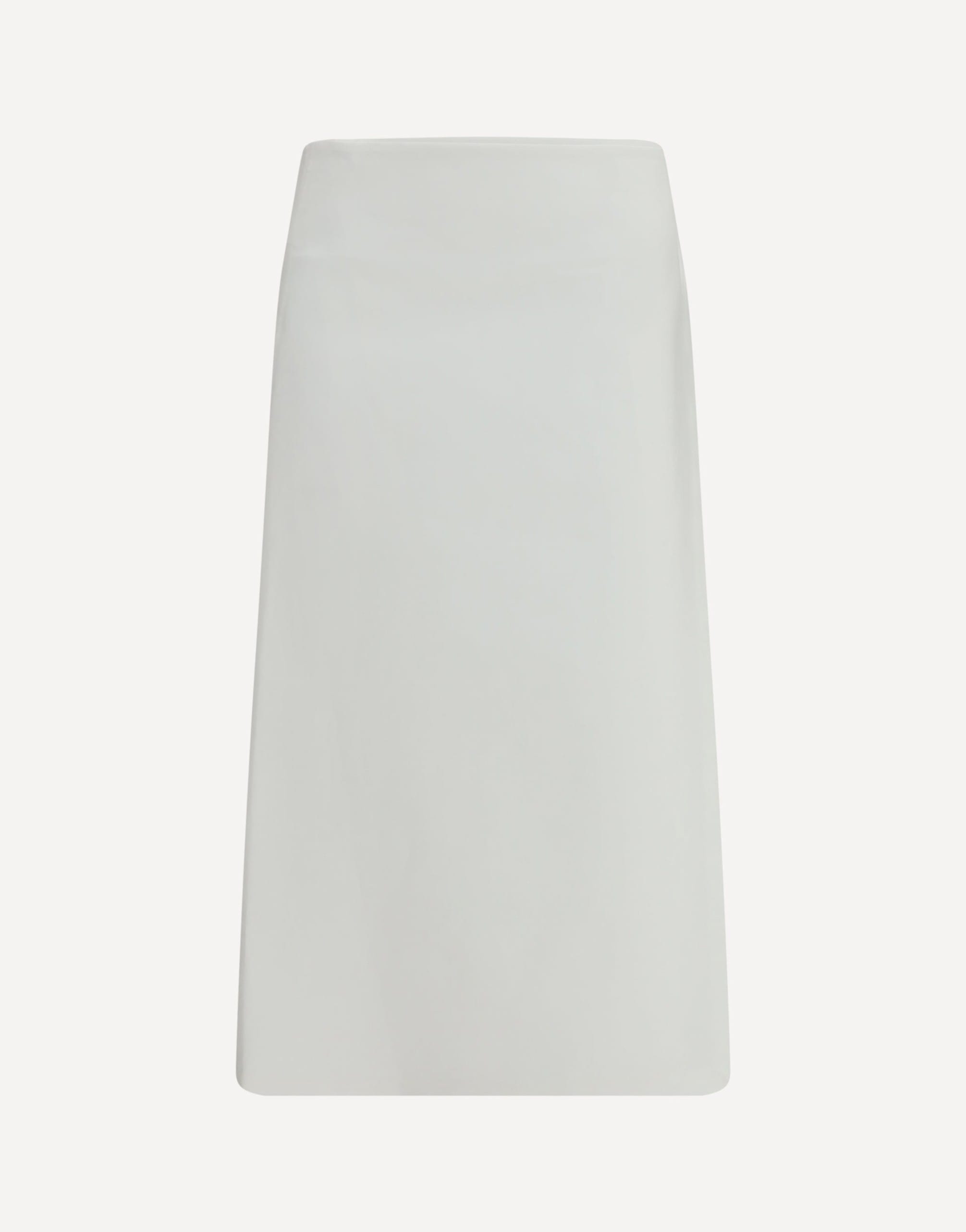 RIER Bonded Cotton Wrap Midi Skirt