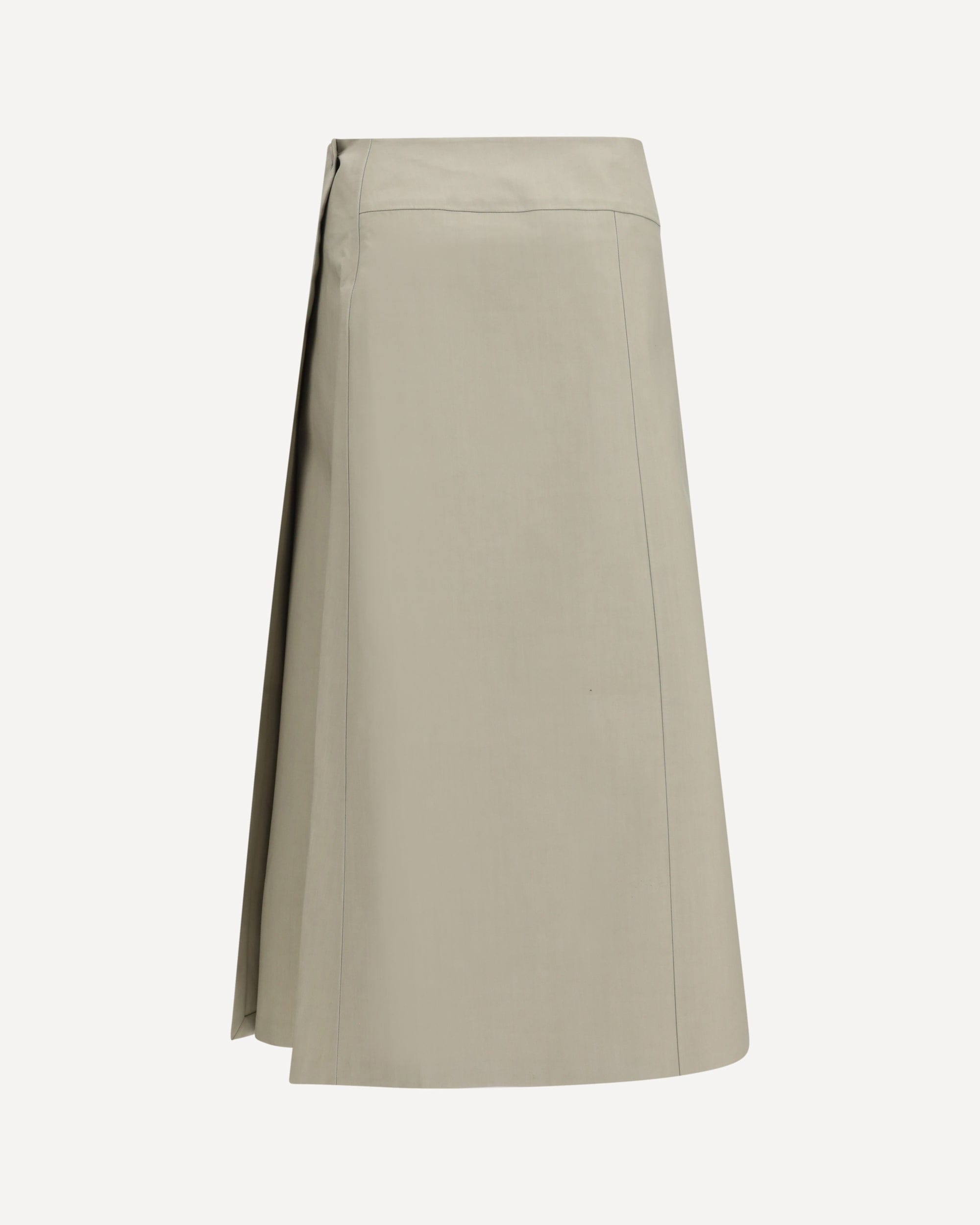 RIER Bonded Cotton Wrap Midi Skirt - alternate view
