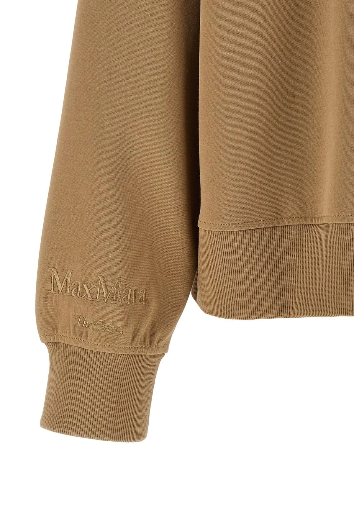 Sudadera con capucha y cremallera de mezcla de algodón de 'S Max Mara