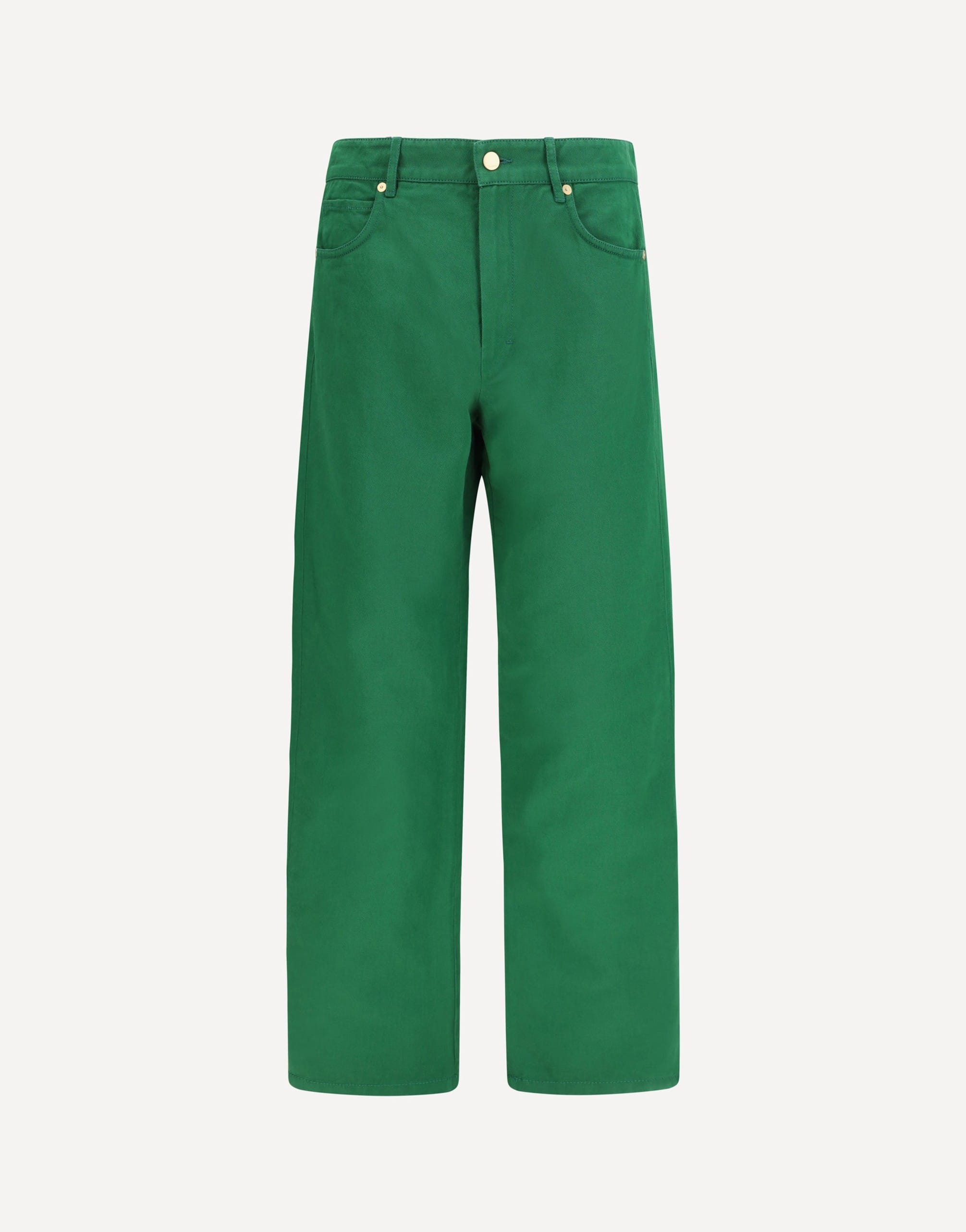 'S Max Mara Cotton-Linen Five-Pocket Straight Pants