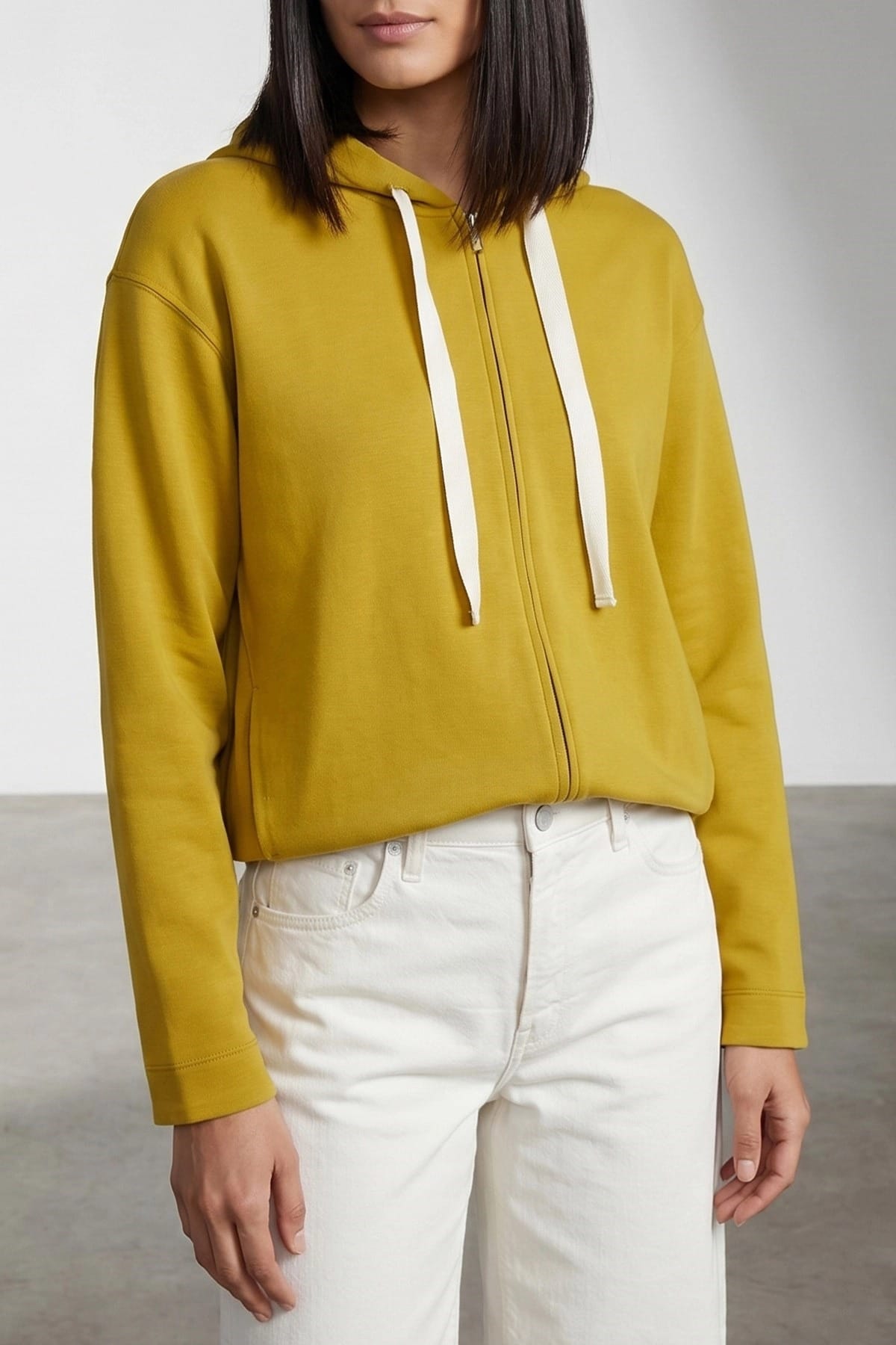 'S Max Mara Capuchontrui met rits en logo op de rug - alternate view