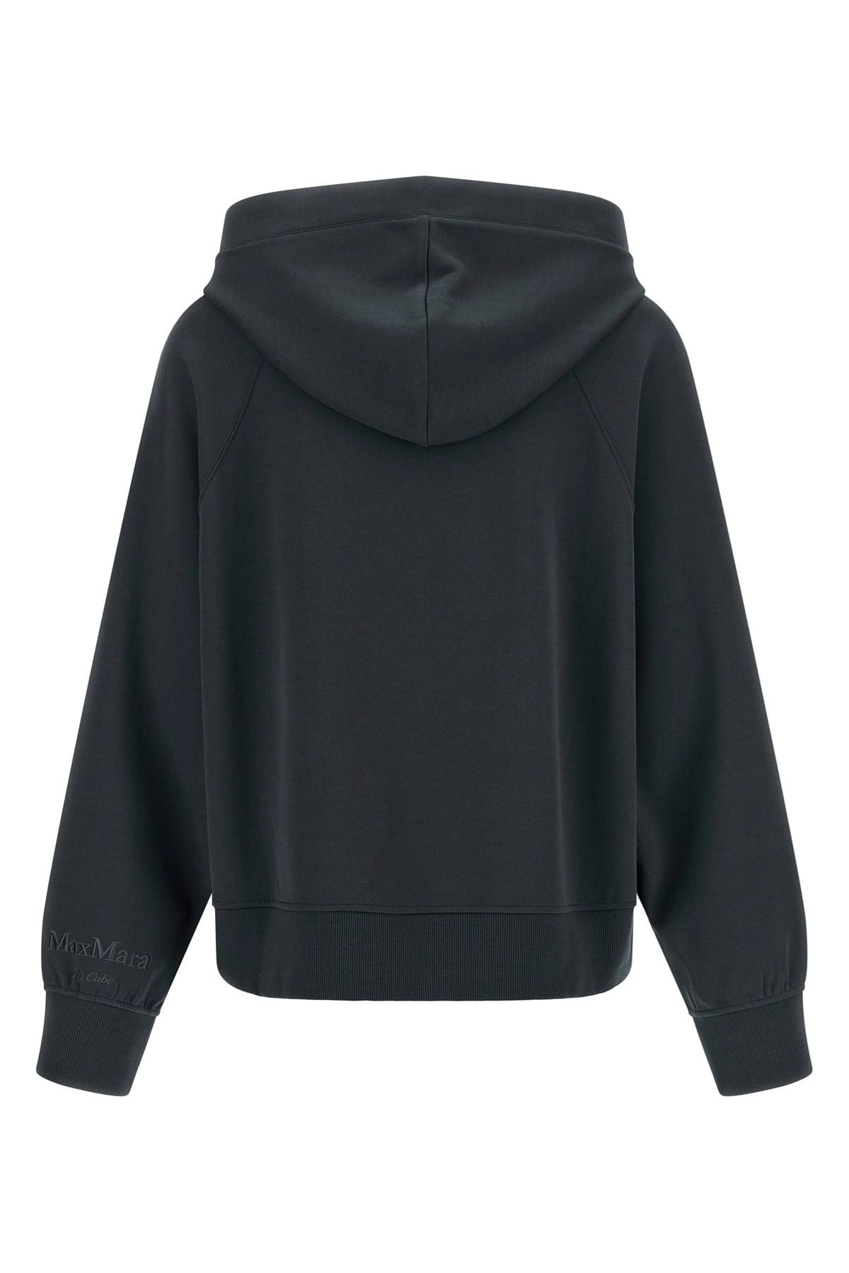 'S Max Mara 'S Max Mara Zip-Front Cotton Blend Hoodie