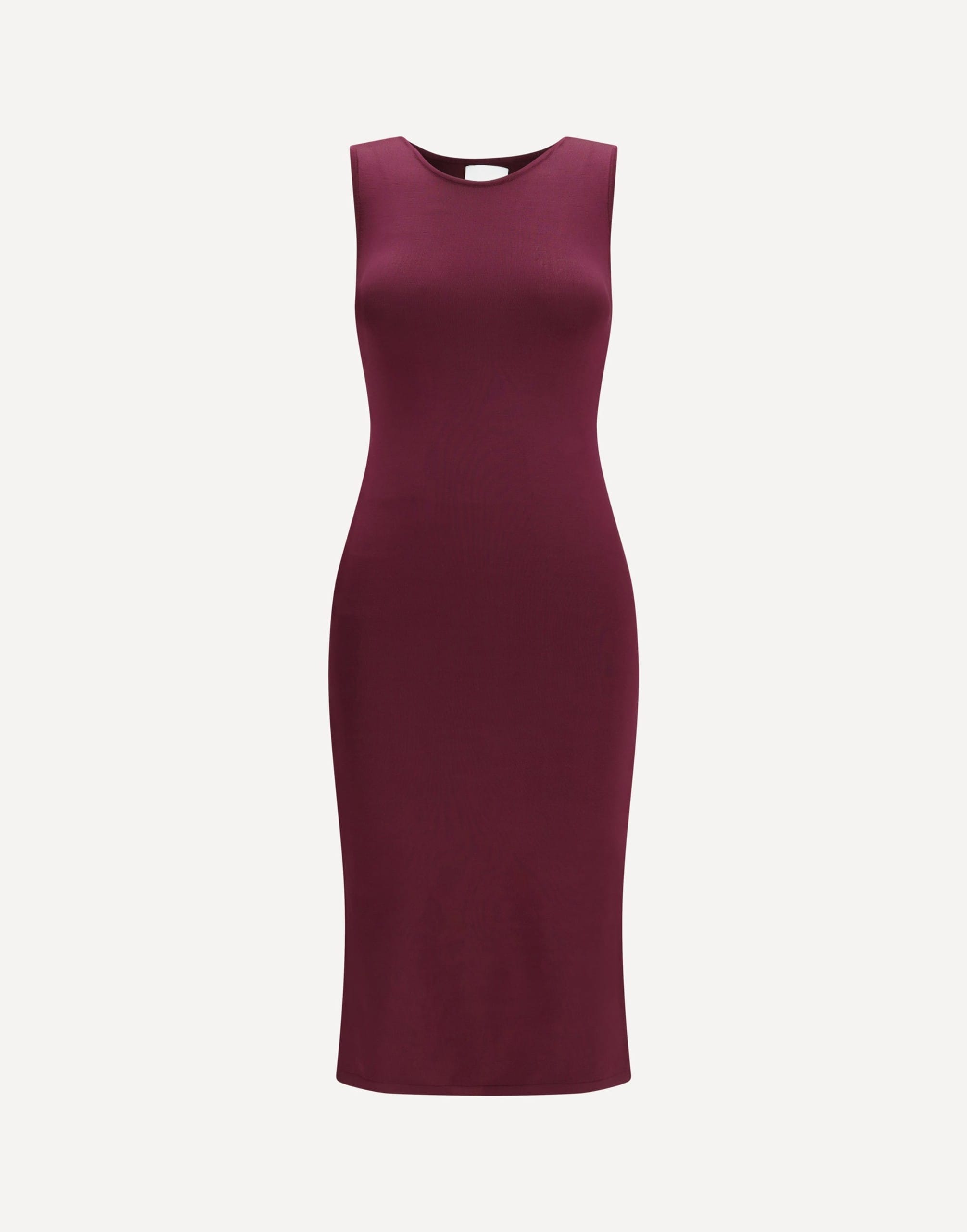 SA SU PHI Sleeveless Slim-Fit Long Silk Dress