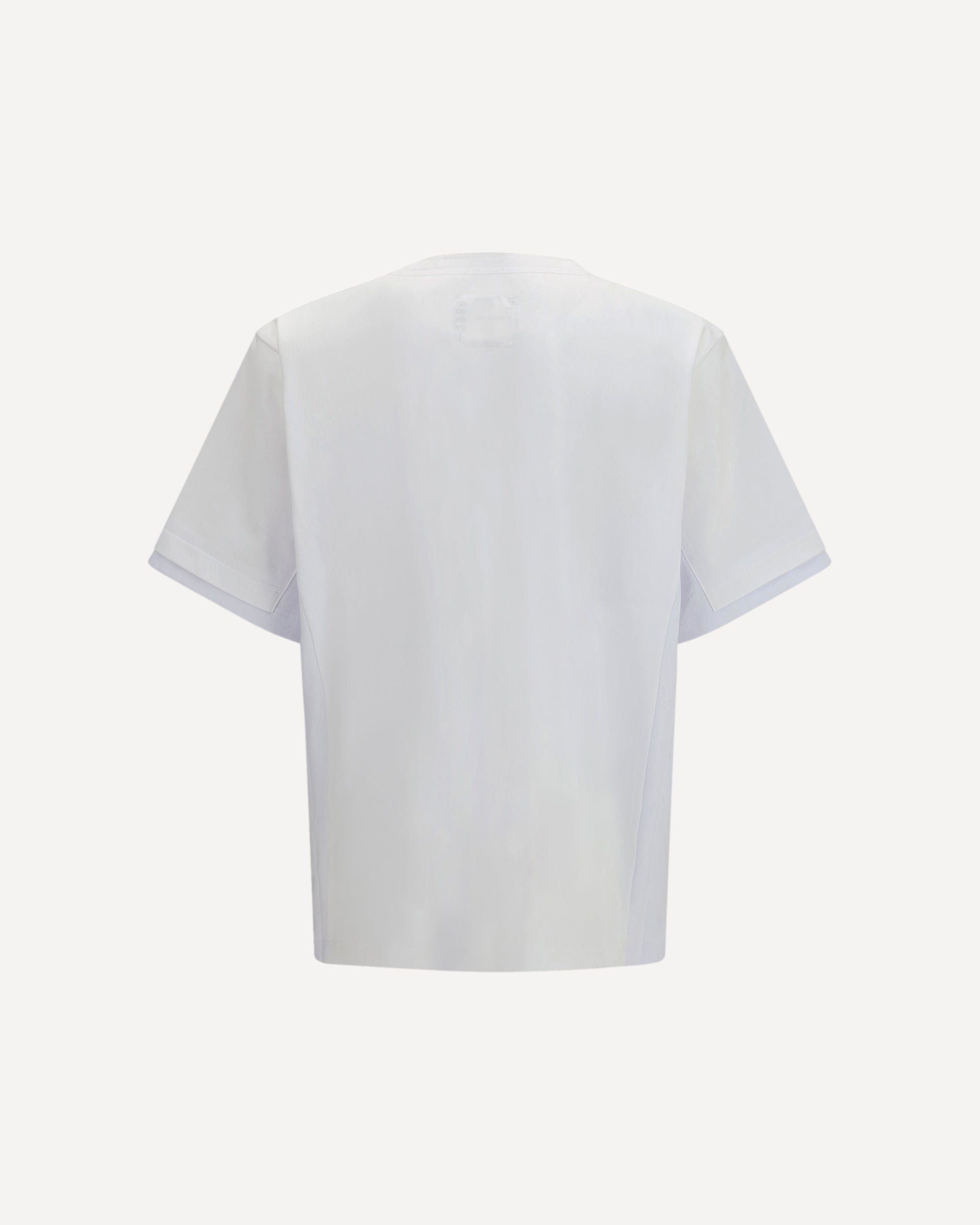 Sacai 100% Cotton Crew Neck T-Shirt