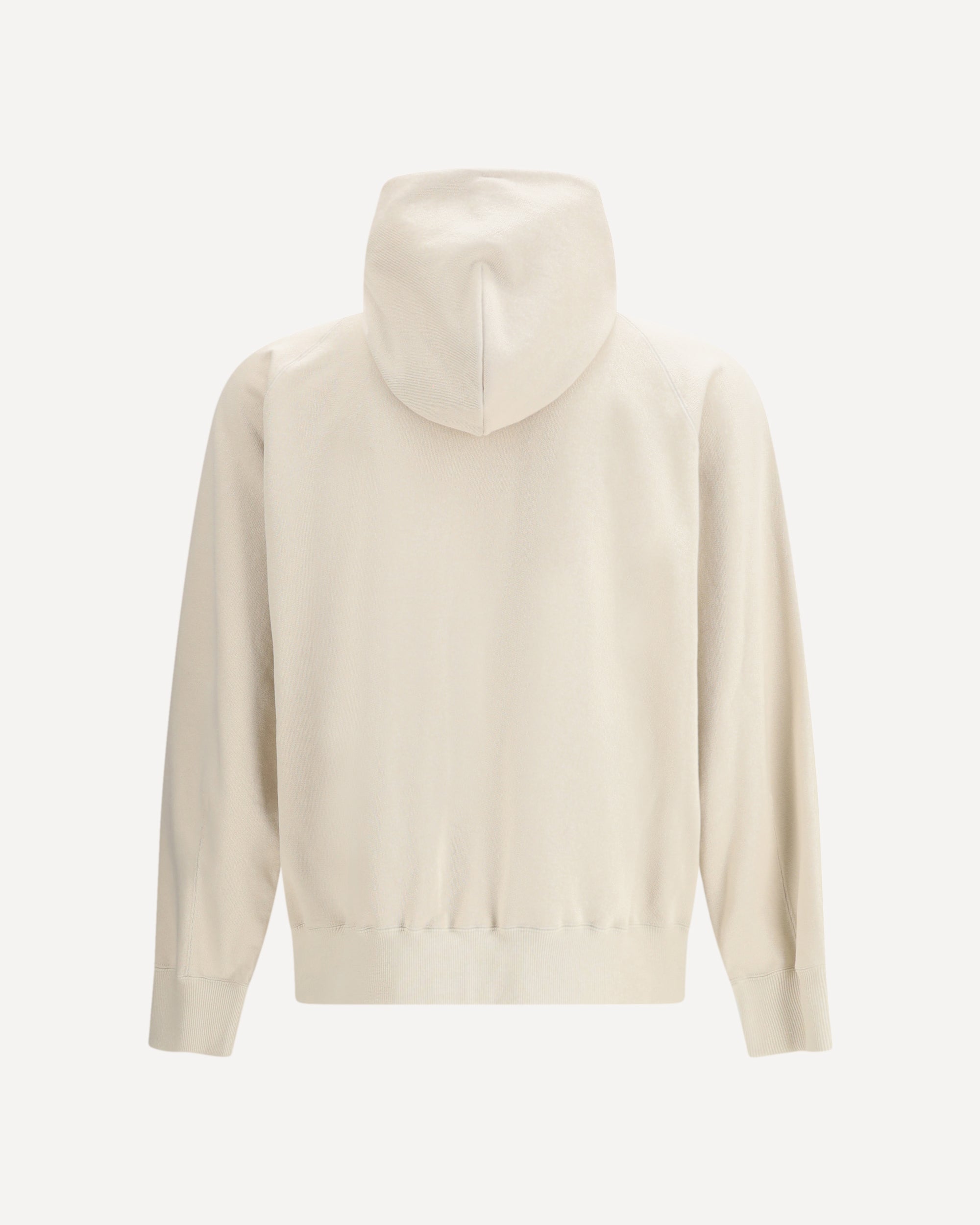 Katoenen jersey hybride hoodie met rits - alternate view