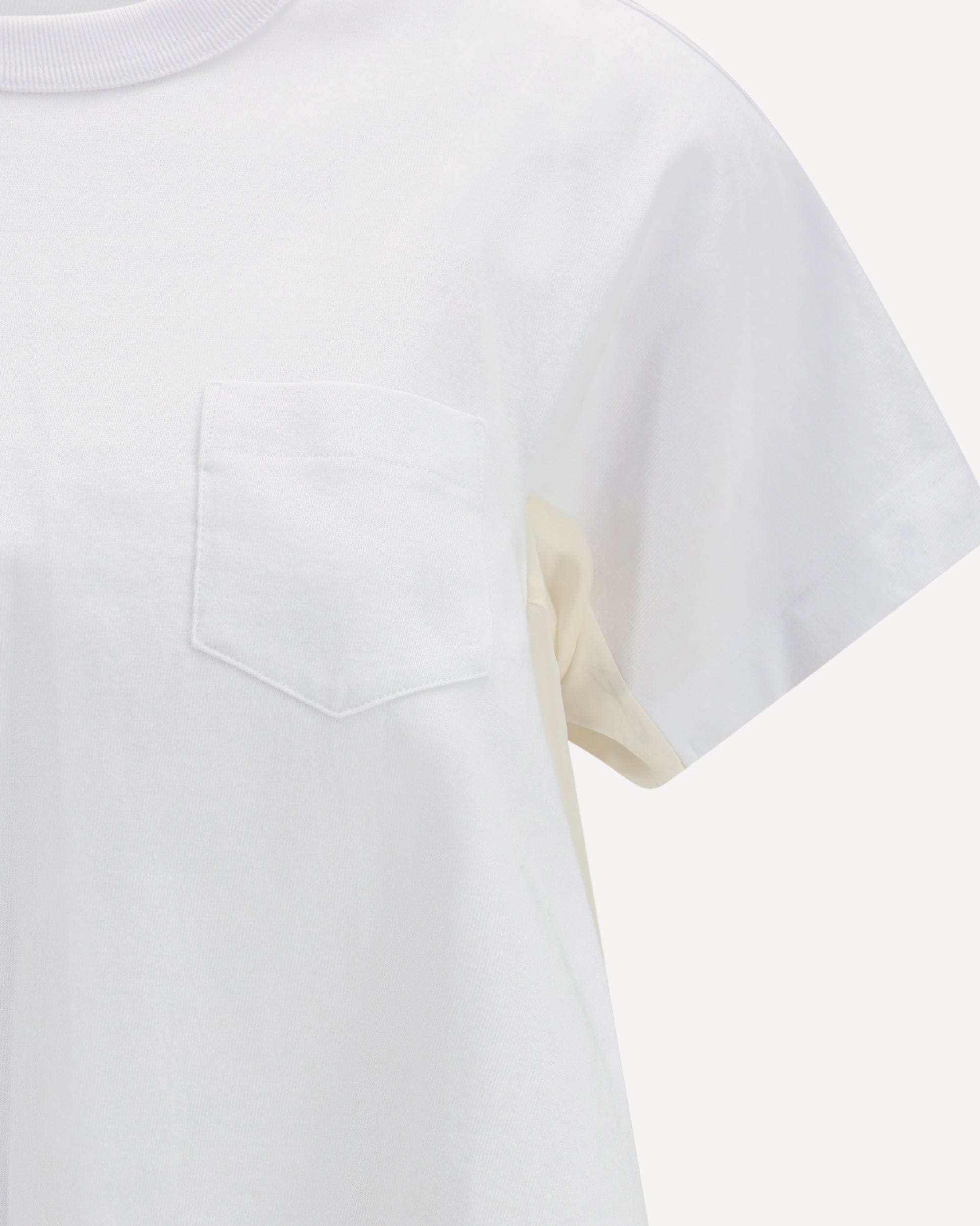 Sacai Light Weight Denim X Cotton Jersey T-Shirt