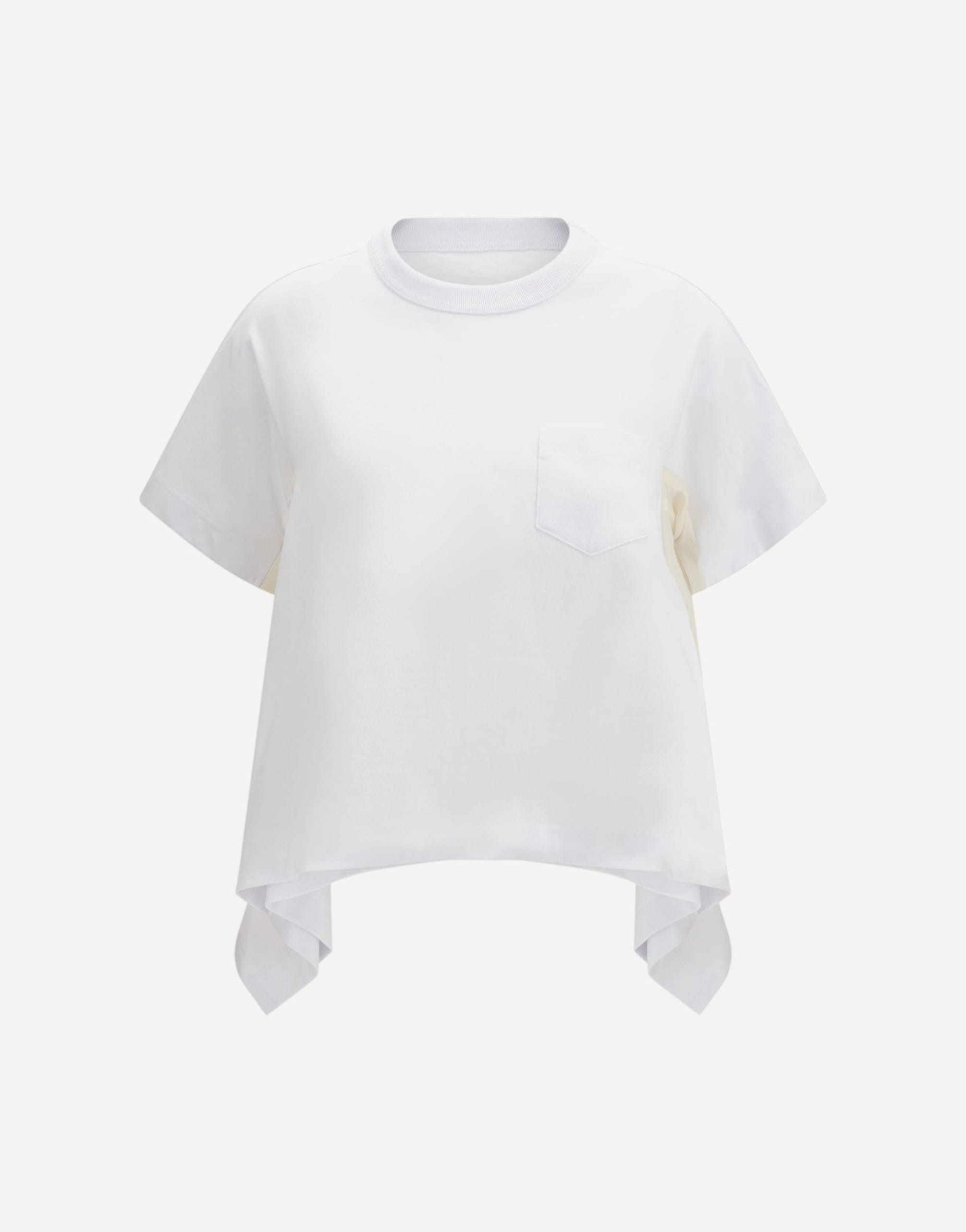 Sacai Light Weight Denim X Cotton Jersey T-Shirt