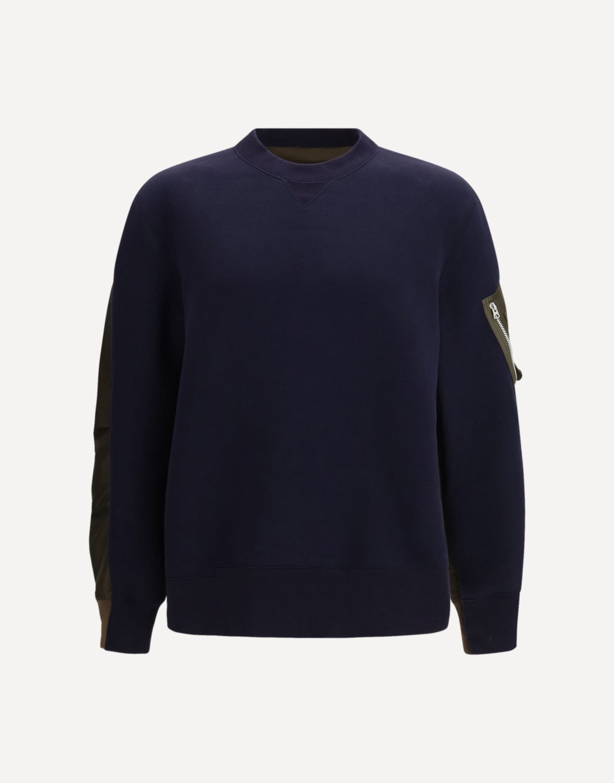 Sacai Paneled Sweatshirt With Zip Pocket