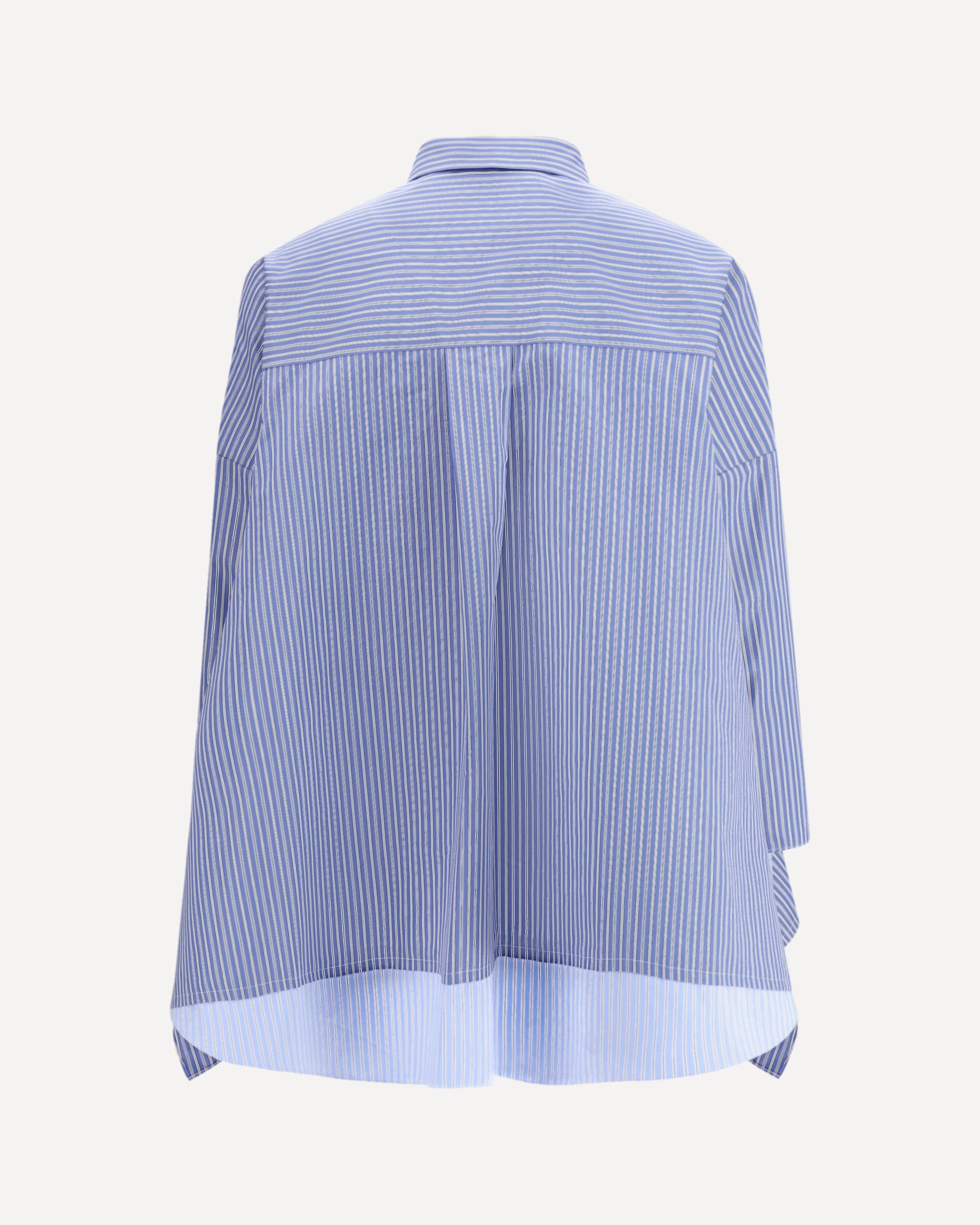 Sacai Striped Poplin Long Sleeve Shirt