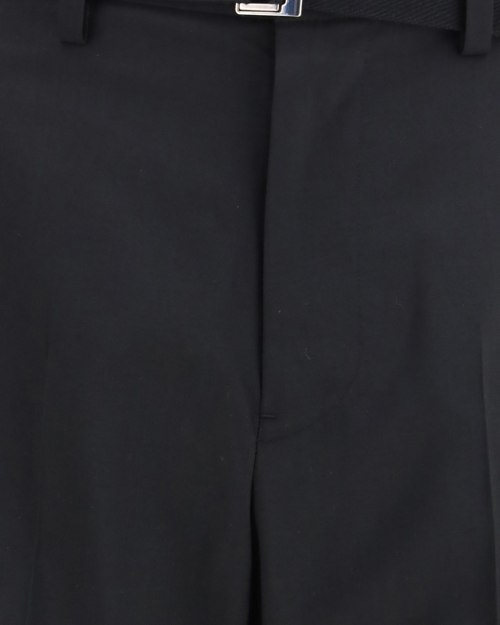 Sacai Wool Tailored Pants With Belt