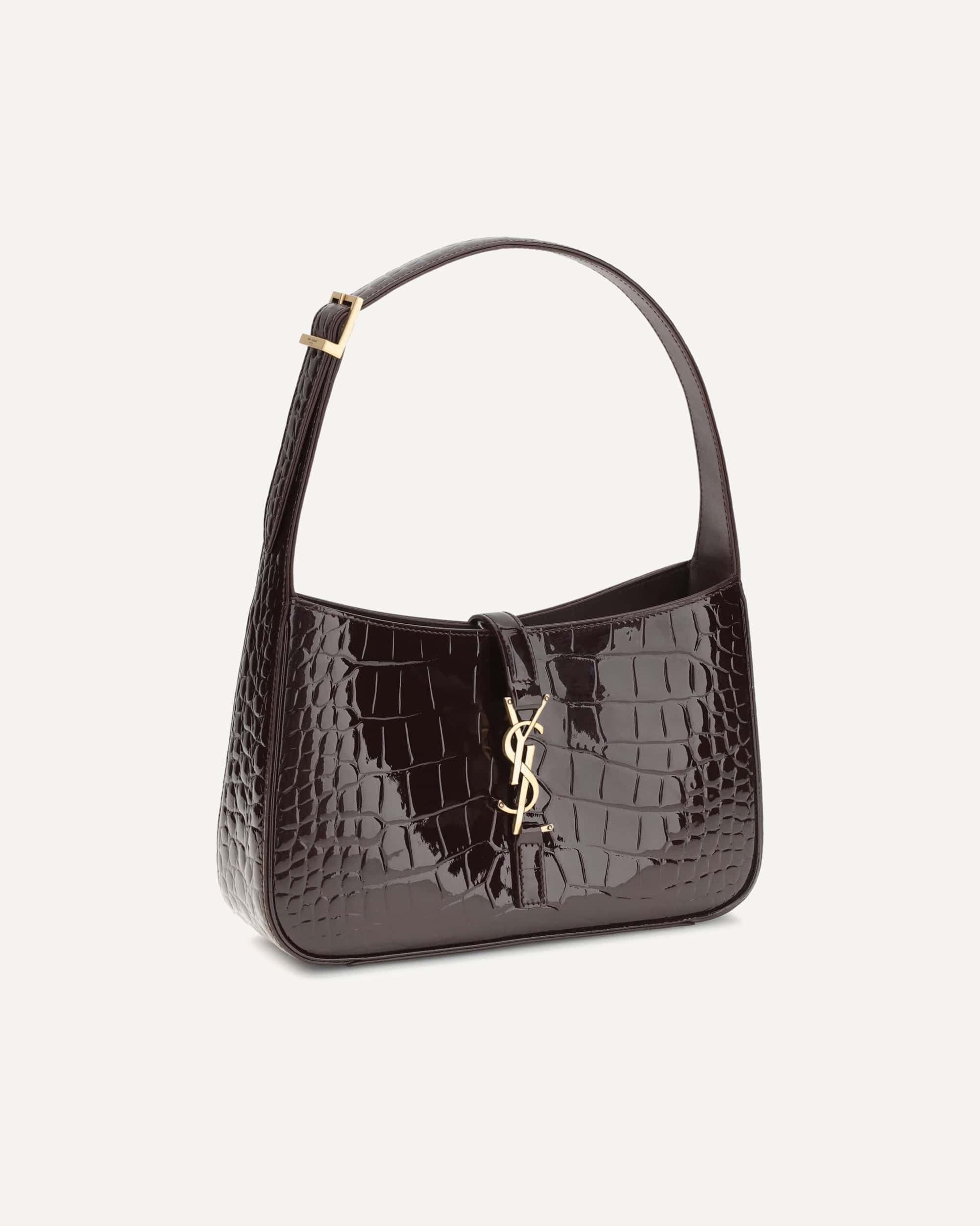5 à 7 Shoulder Bag Crocodile-Embossed Patent Leather - alternate view