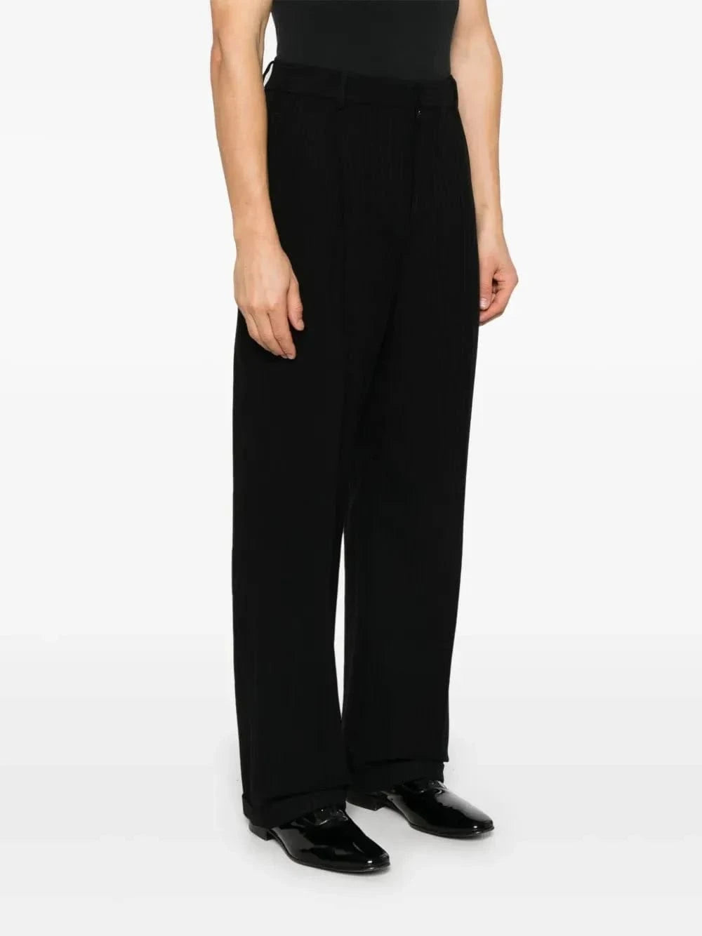 Saint Laurent 90's Striped Cashmere-Wool Pants