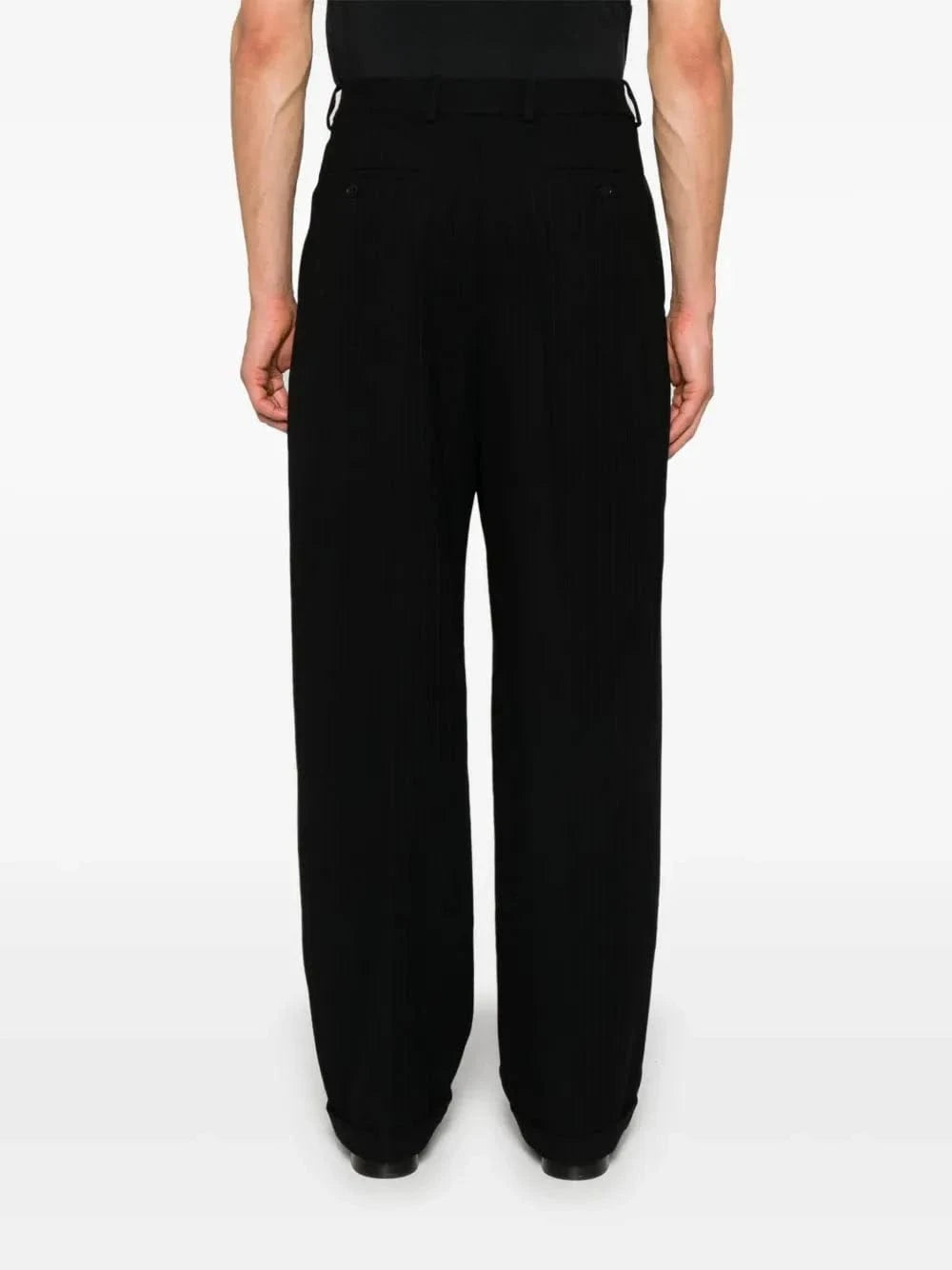 Saint Laurent 90's Striped Cashmere-Wool Pants